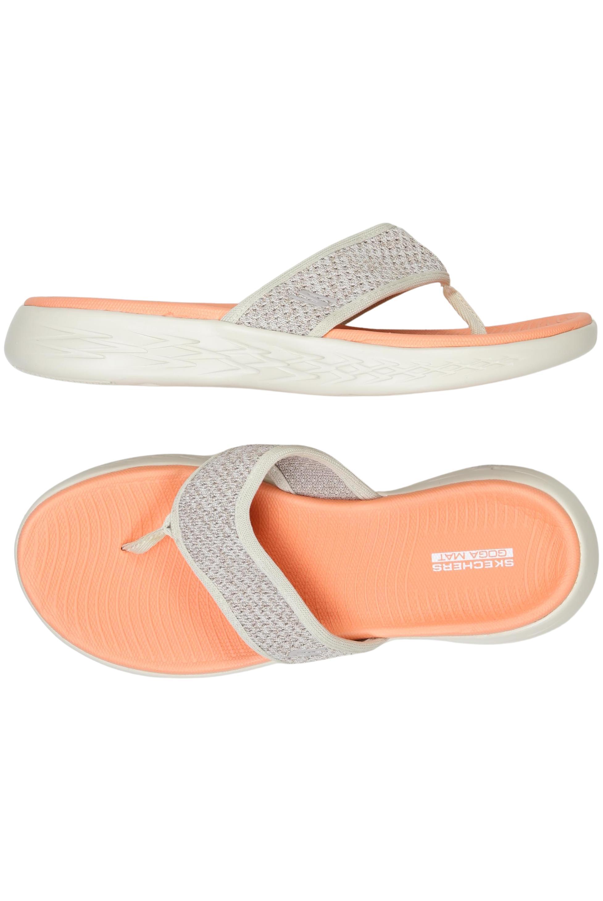 

Skechers Damen Sandale, beige, Gr. 8