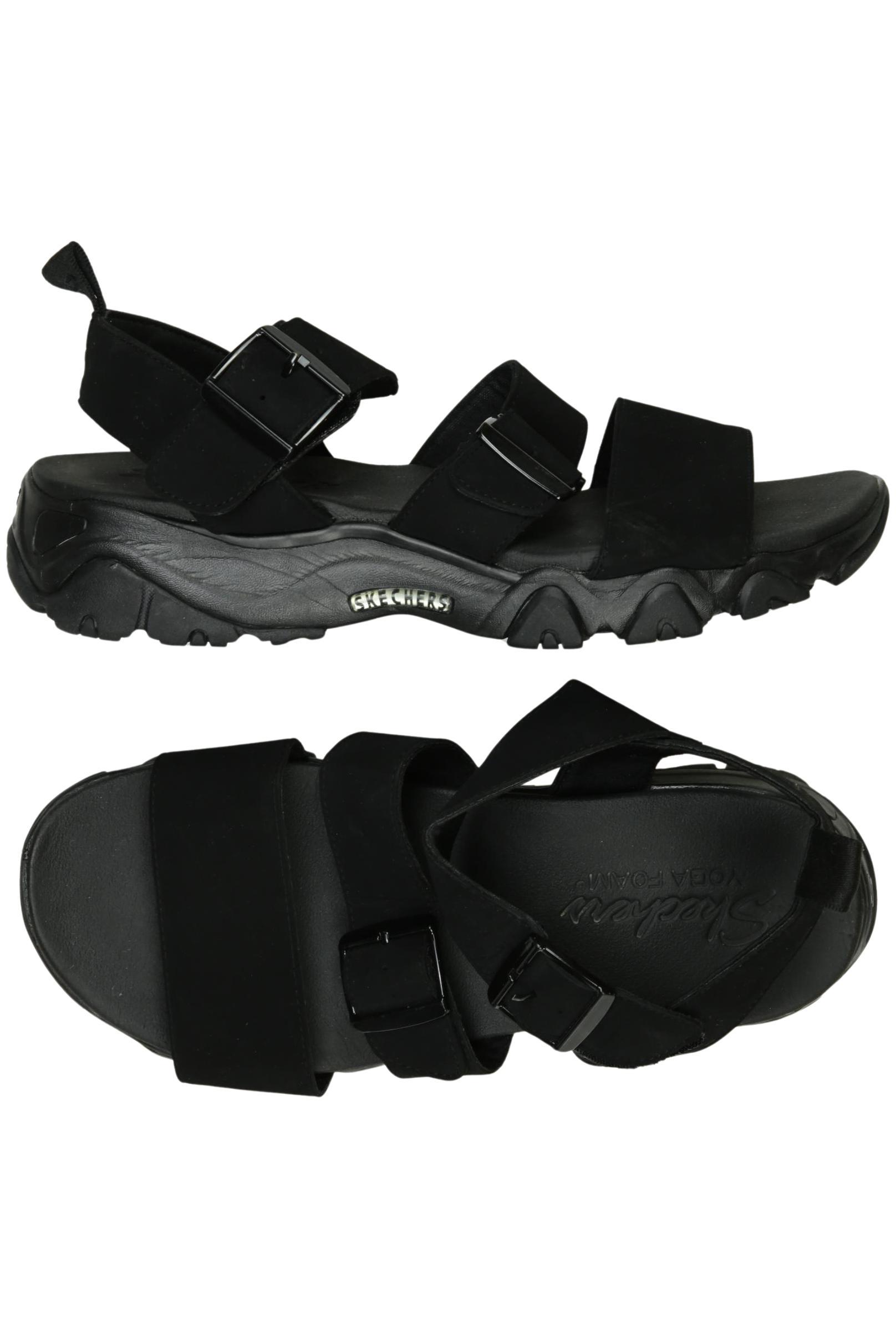 

Skechers Damen Sandale, schwarz, Gr. 6