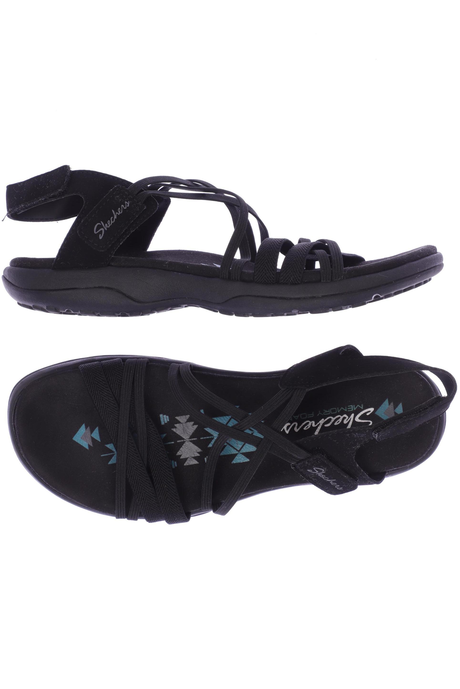 

Skechers Damen Sandale, schwarz, Gr. 7