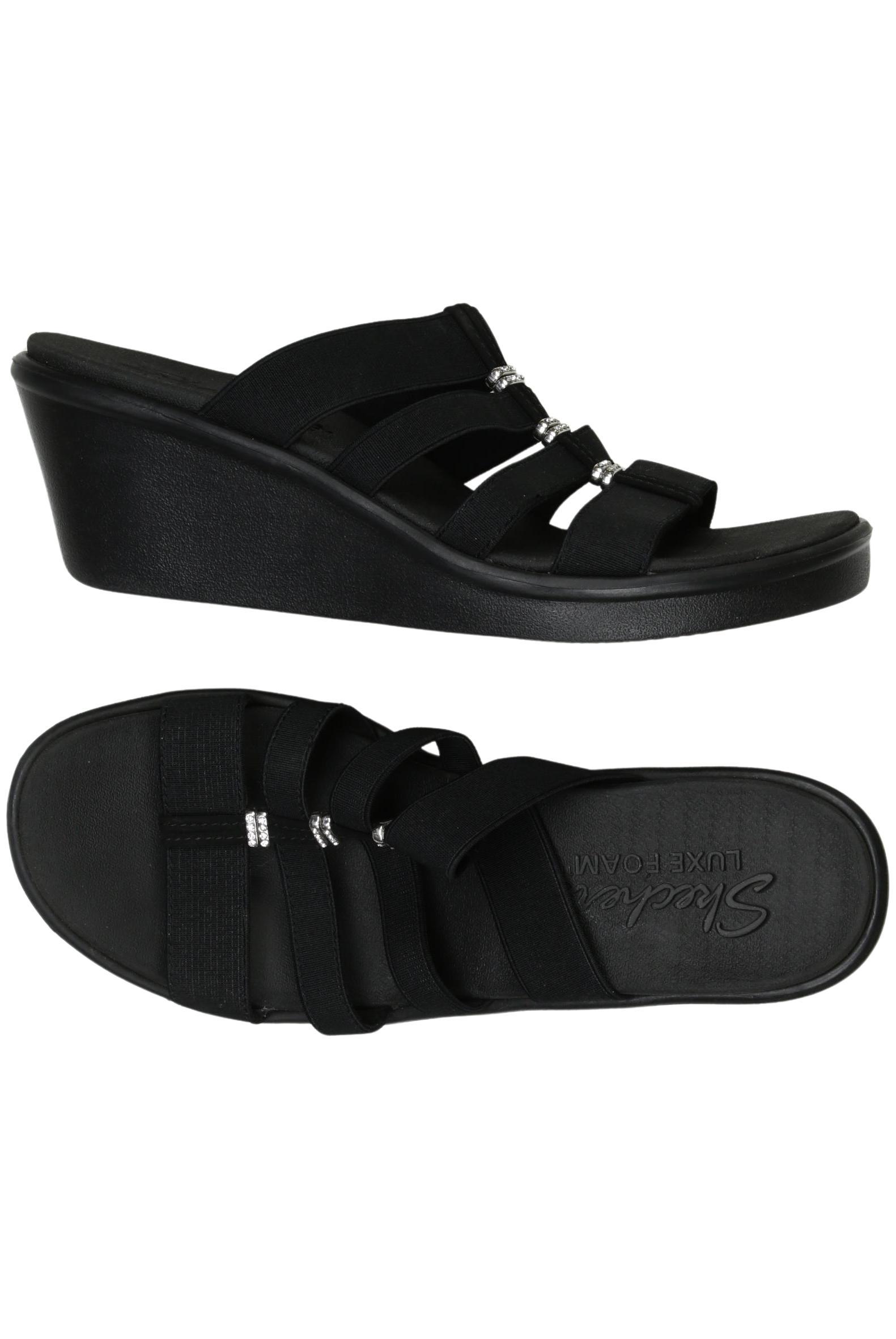 

Skechers Damen Sandale, schwarz, Gr. 39