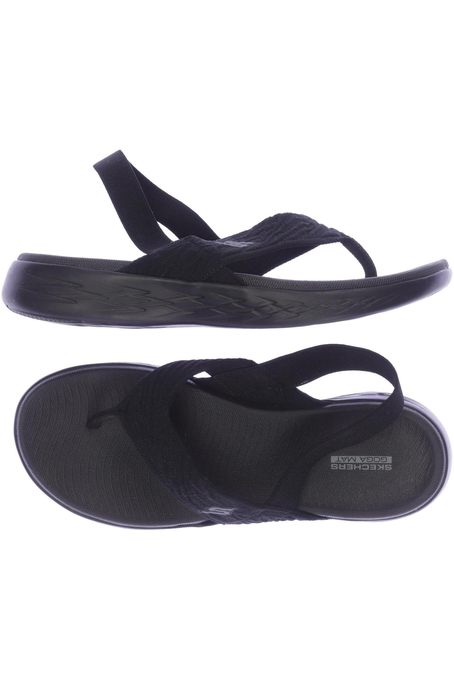

SKECHERS Damen Sandale, schwarz