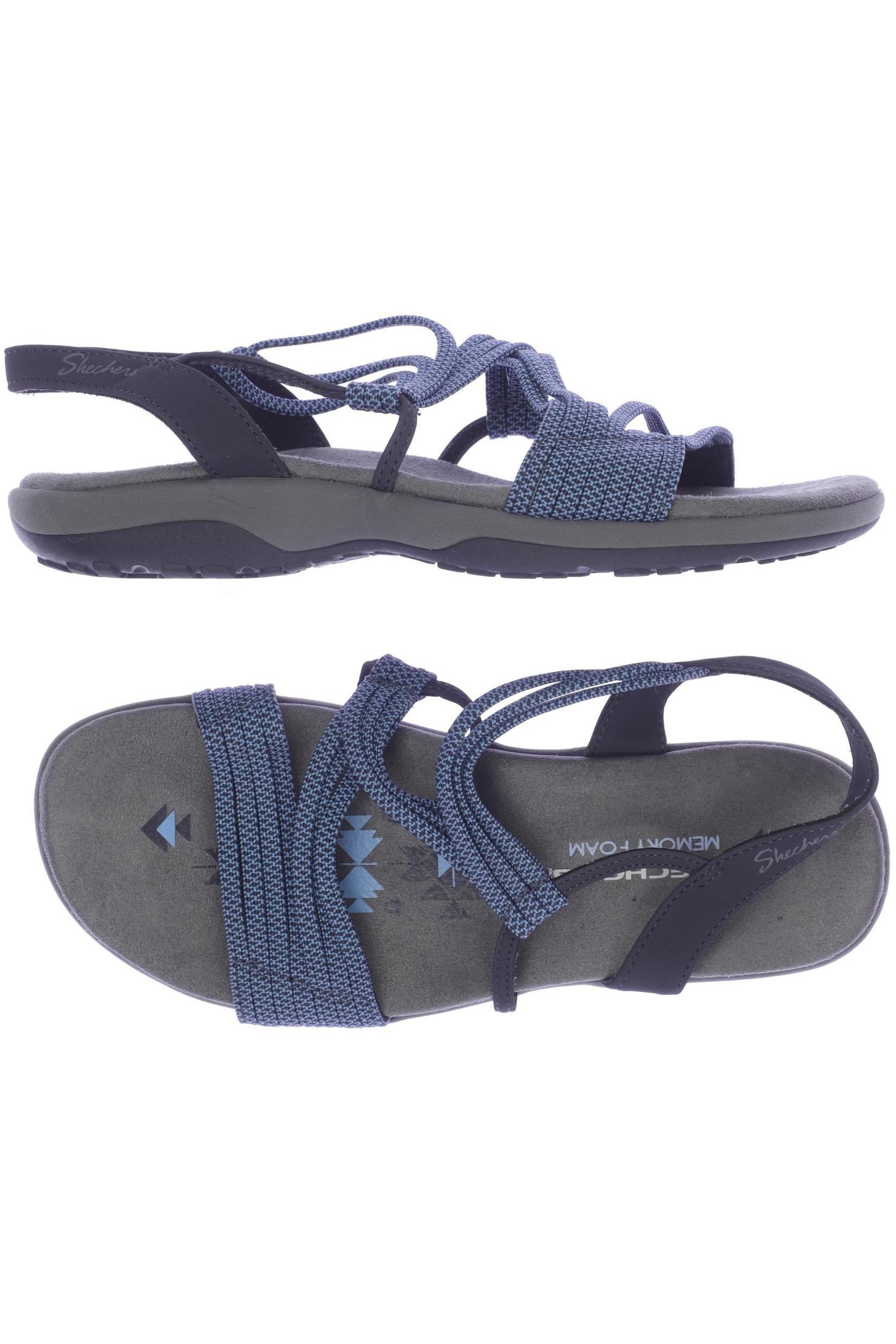 

Skechers Damen Sandale, blau, Gr. 7