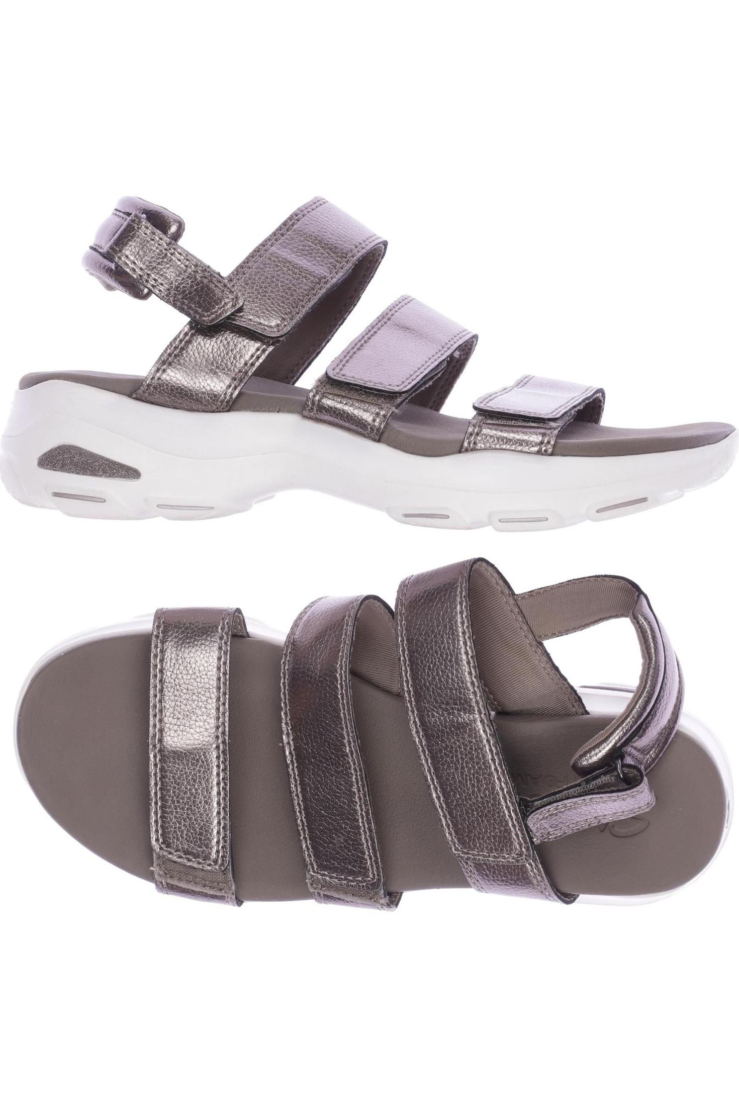 

Skechers Damen Sandale, beige, Gr. 8