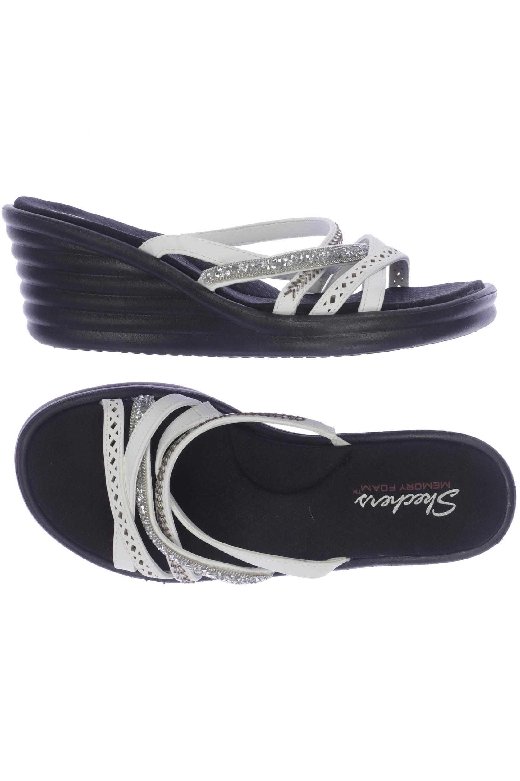 

Skechers Damen Sandale, weiß, Gr. 38