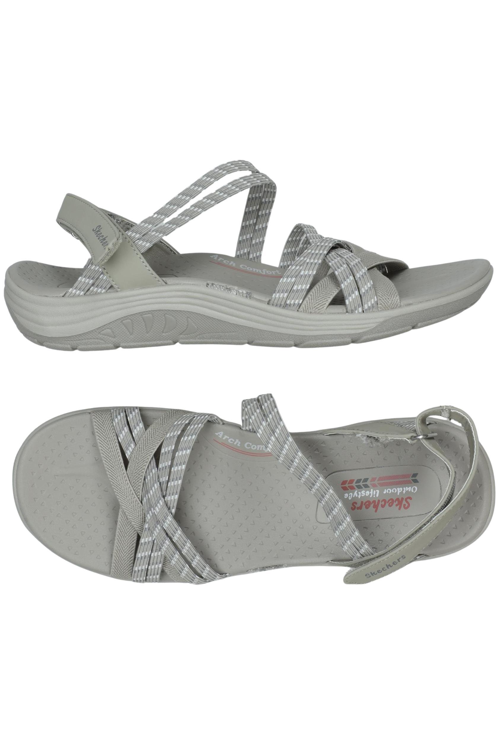 

Skechers Damen Sandale, grau, Gr. 39