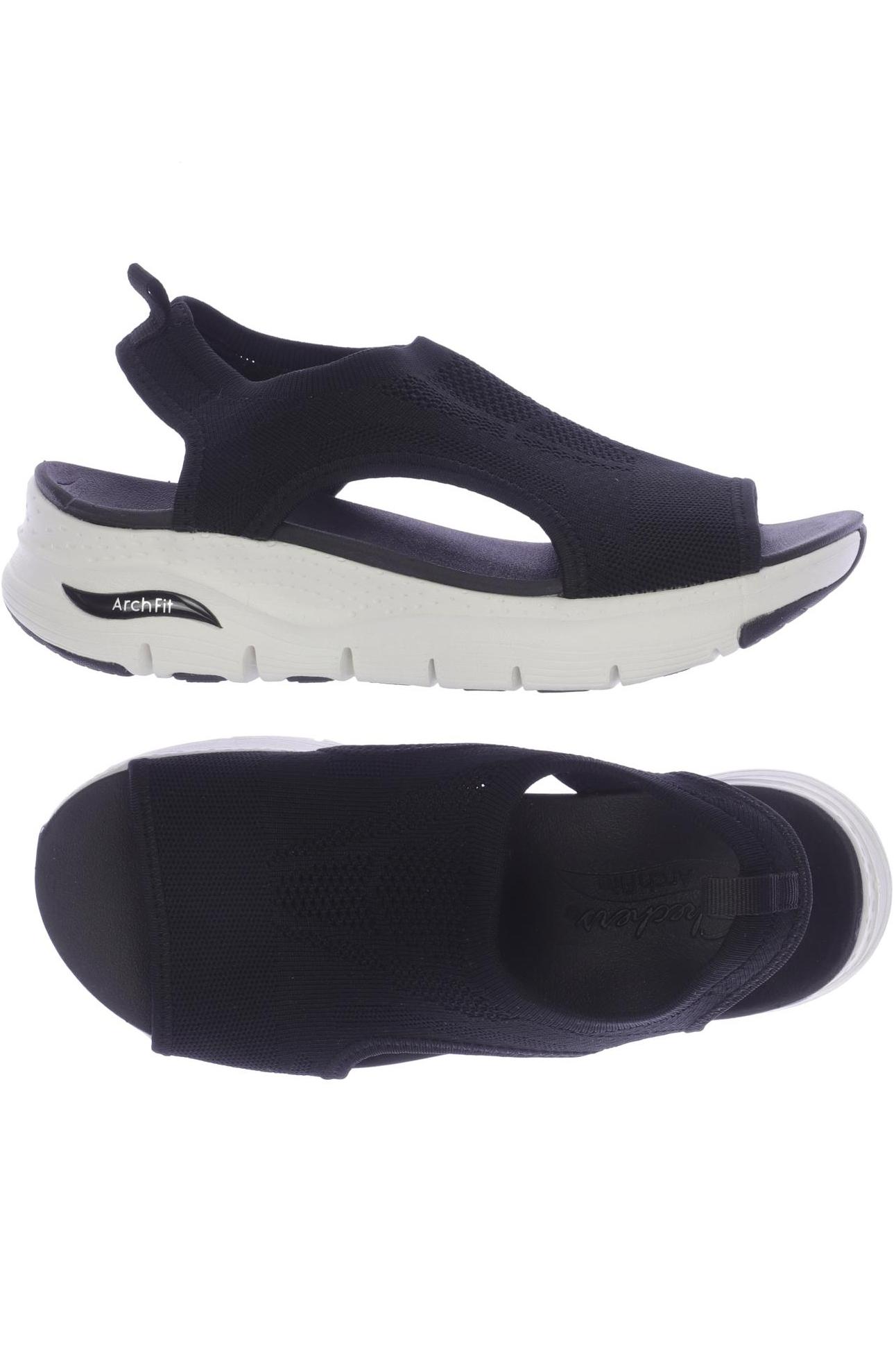 

SKECHERS Damen Sandale, schwarz