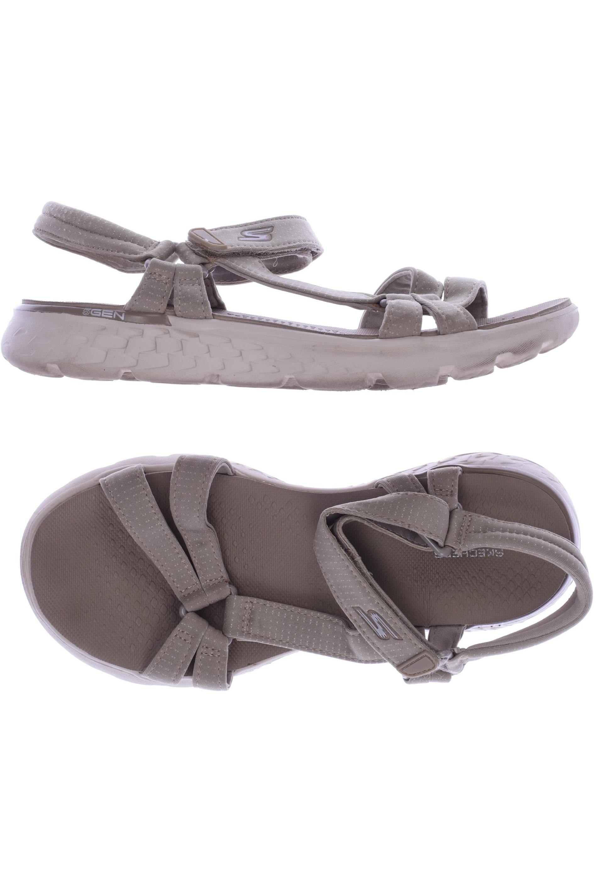 

Skechers Damen Sandale, beige, Gr. 37