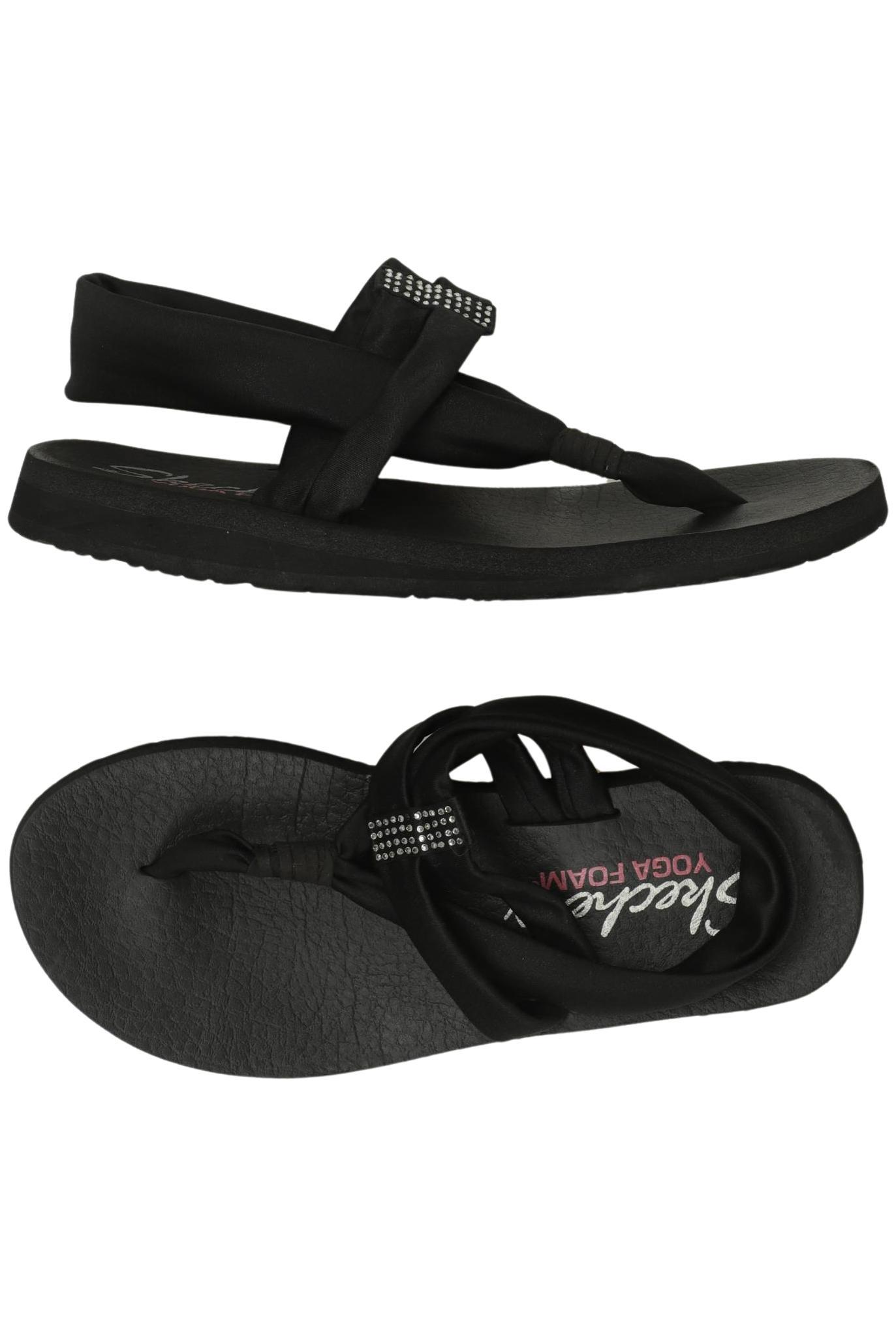 

Skechers Damen Sandale, schwarz, Gr. 7