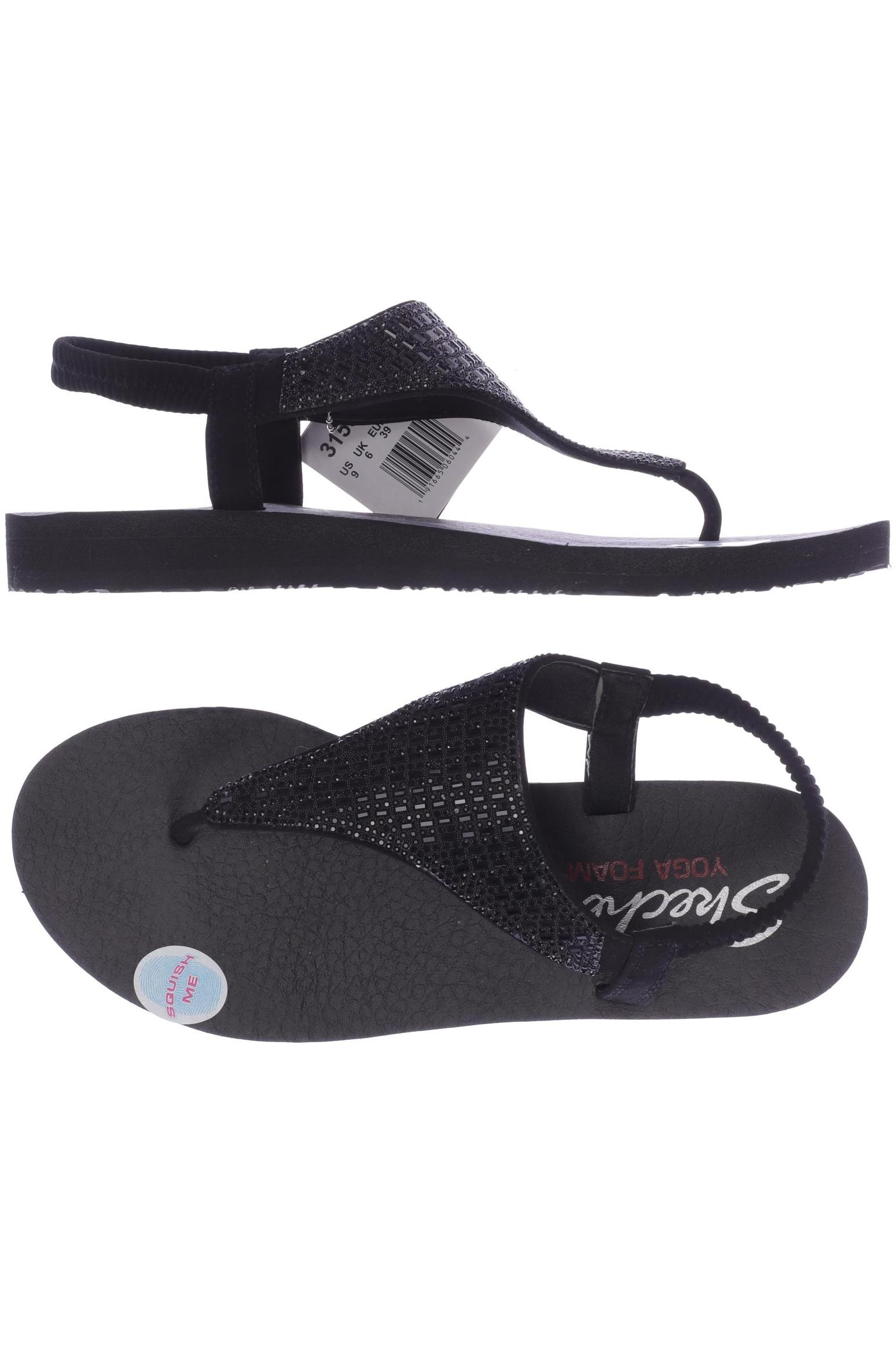 

SKECHERS Damen Sandale, schwarz