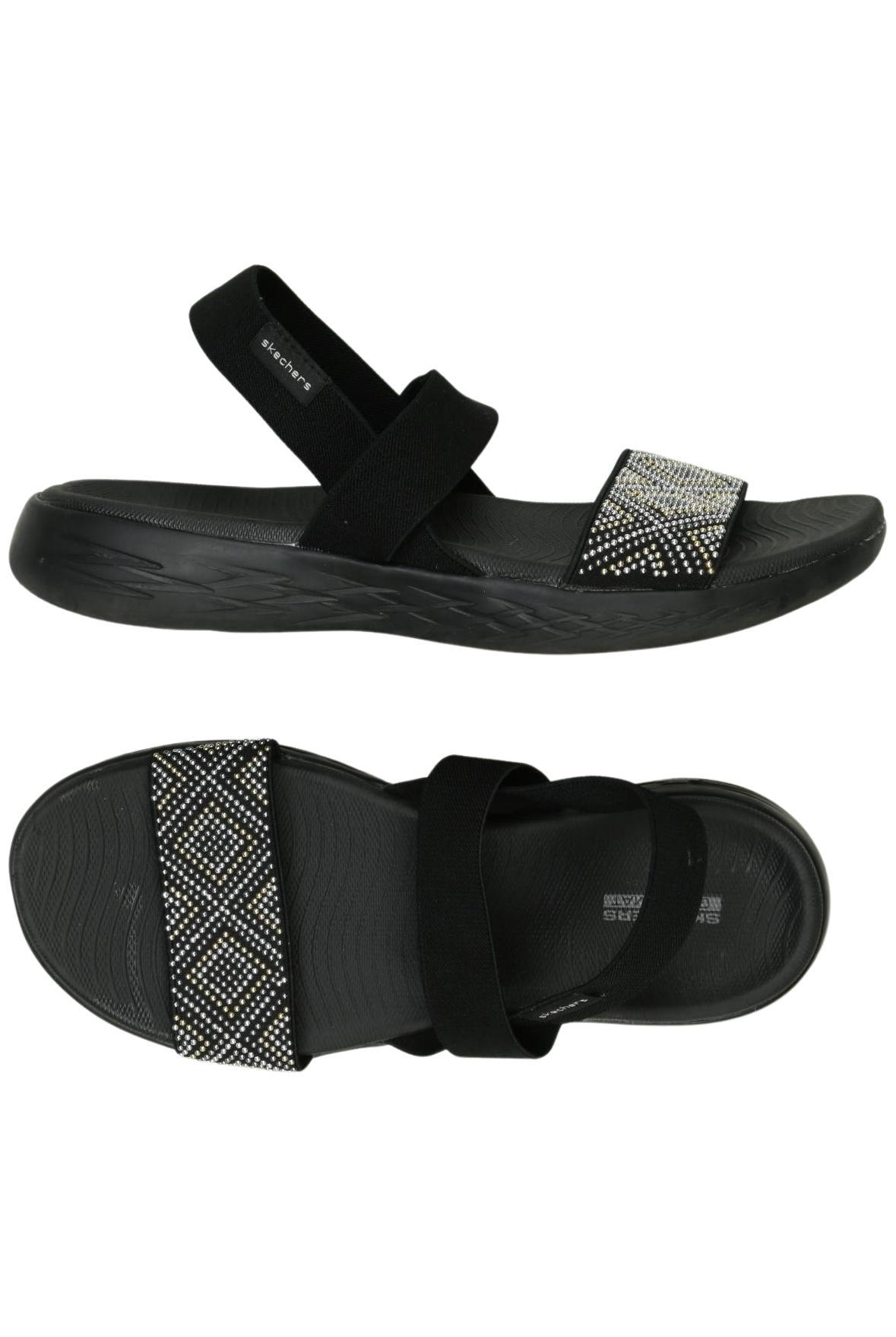 

Skechers Damen Sandale, schwarz, Gr. 8