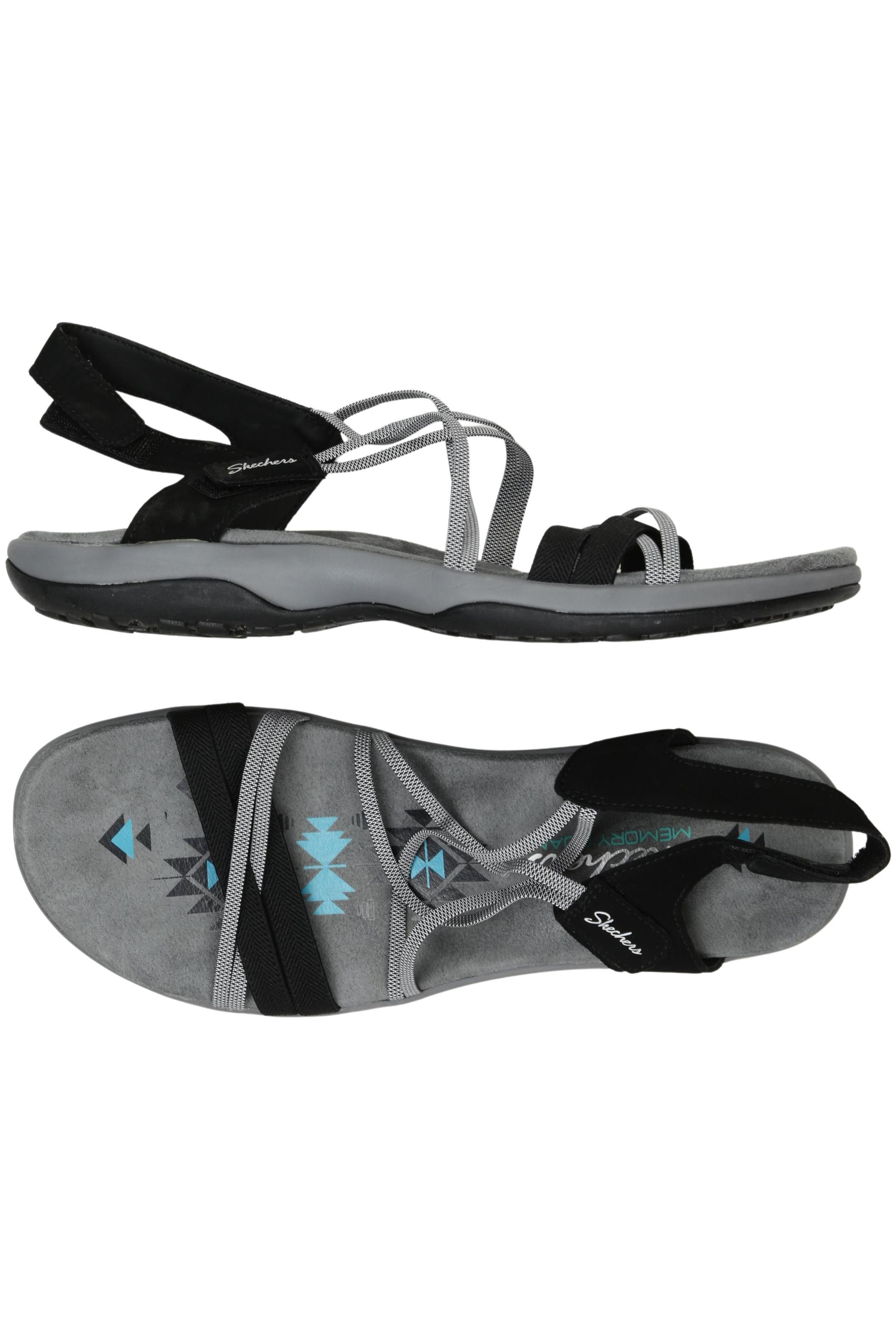 

Skechers Damen Sandale, schwarz, Gr. 10