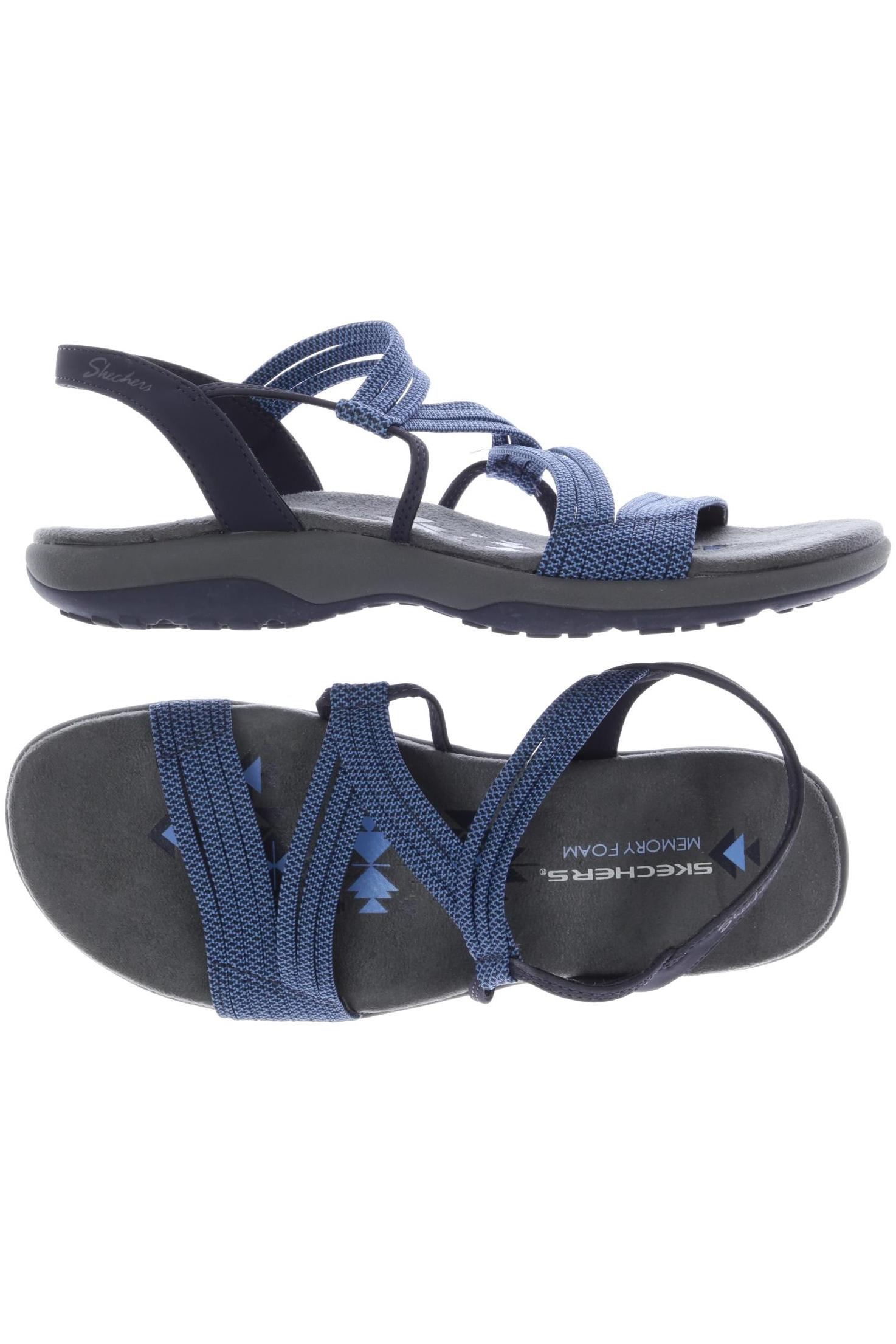 

Skechers Damen Sandale, blau, Gr. 9