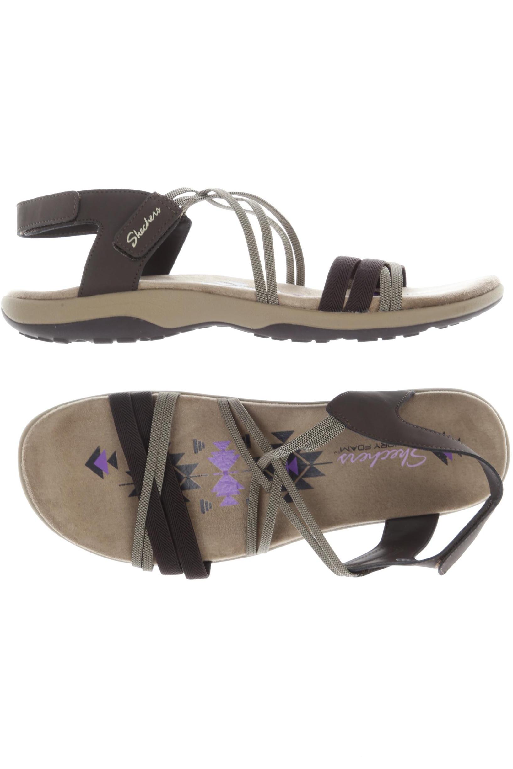 

Skechers Damen Sandale, braun, Gr. 11
