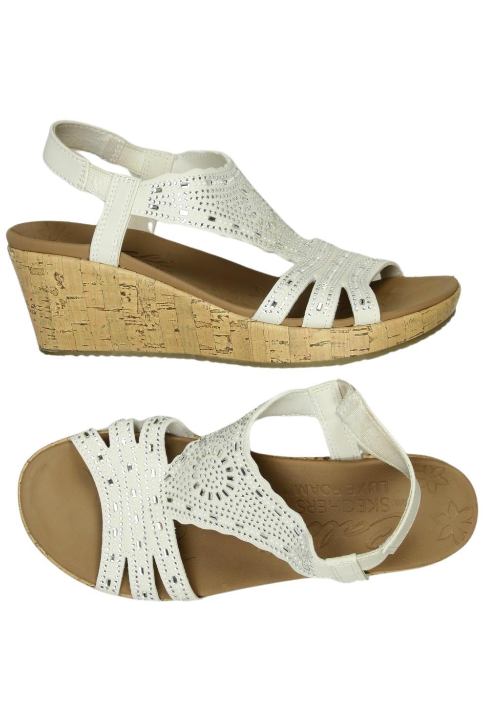 

Skechers Damen Sandale, weiß, Gr. 38