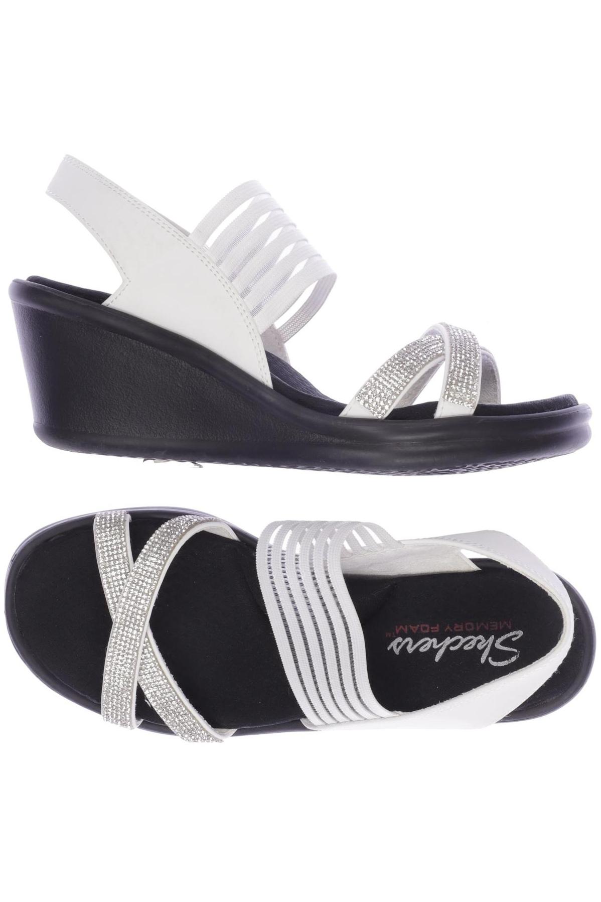 

Skechers Damen Sandale, weiß, Gr. 38