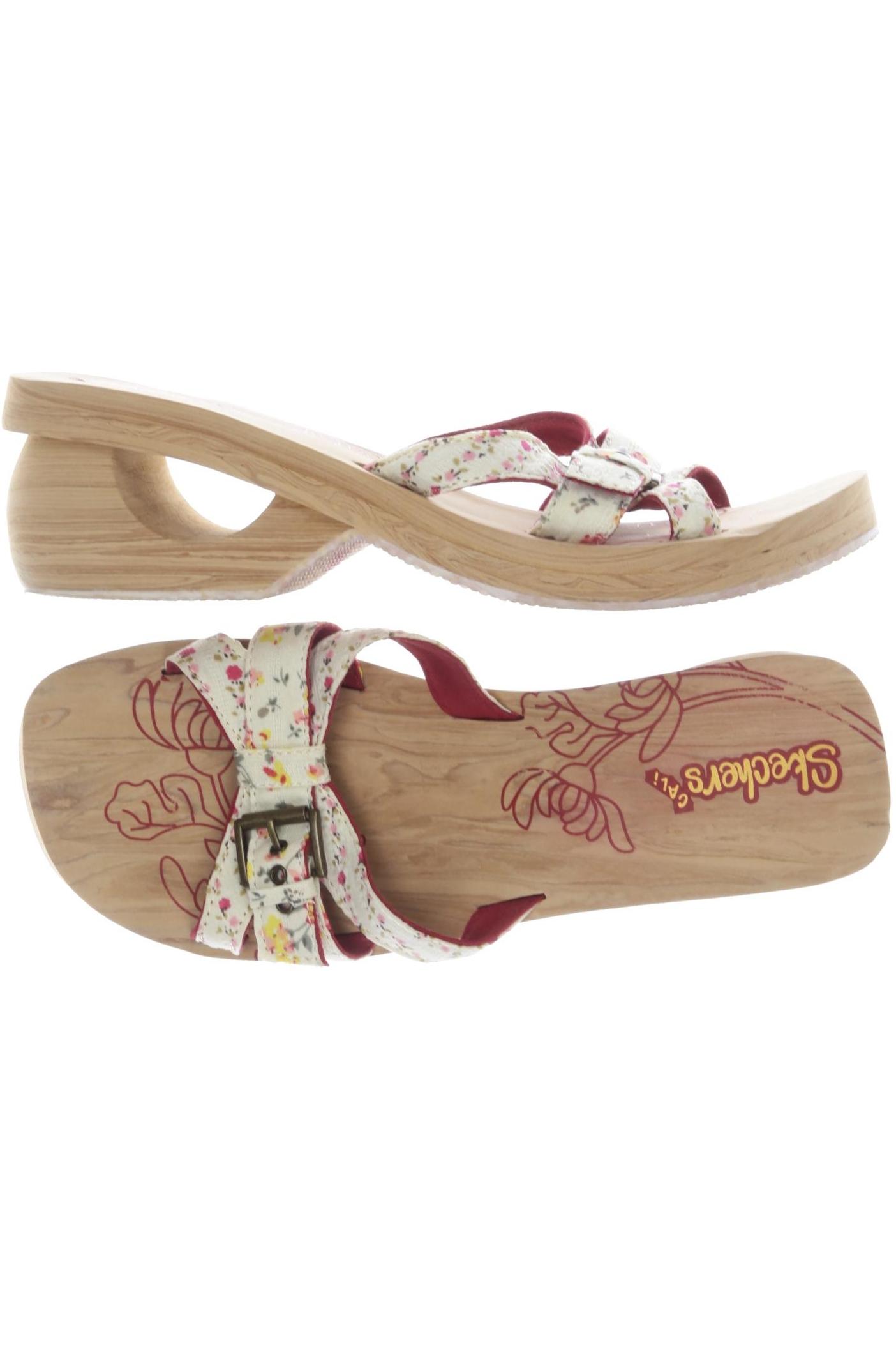 

Skechers Damen Sandale, cremeweiß, Gr. 9