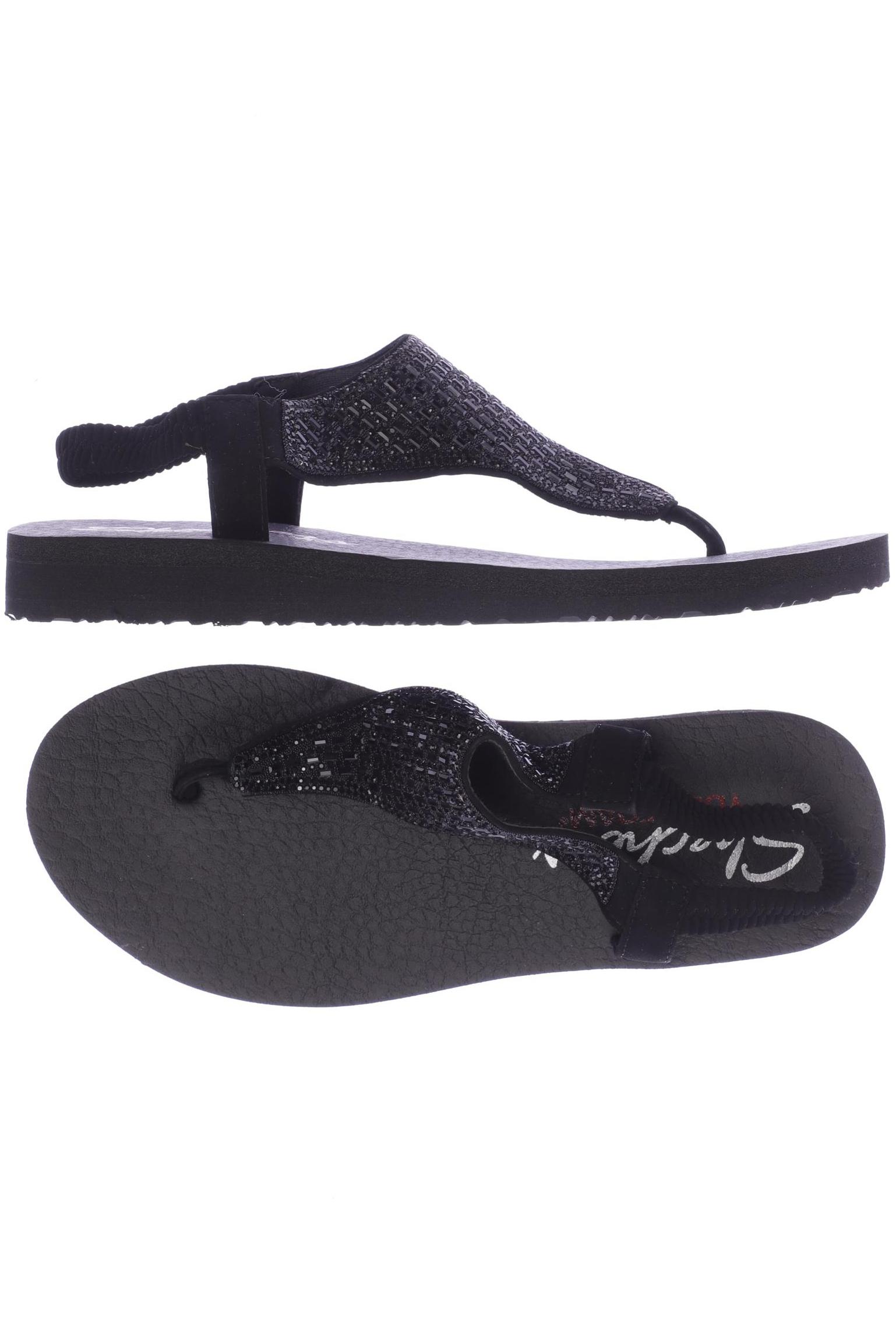 

SKECHERS Damen Sandale, schwarz
