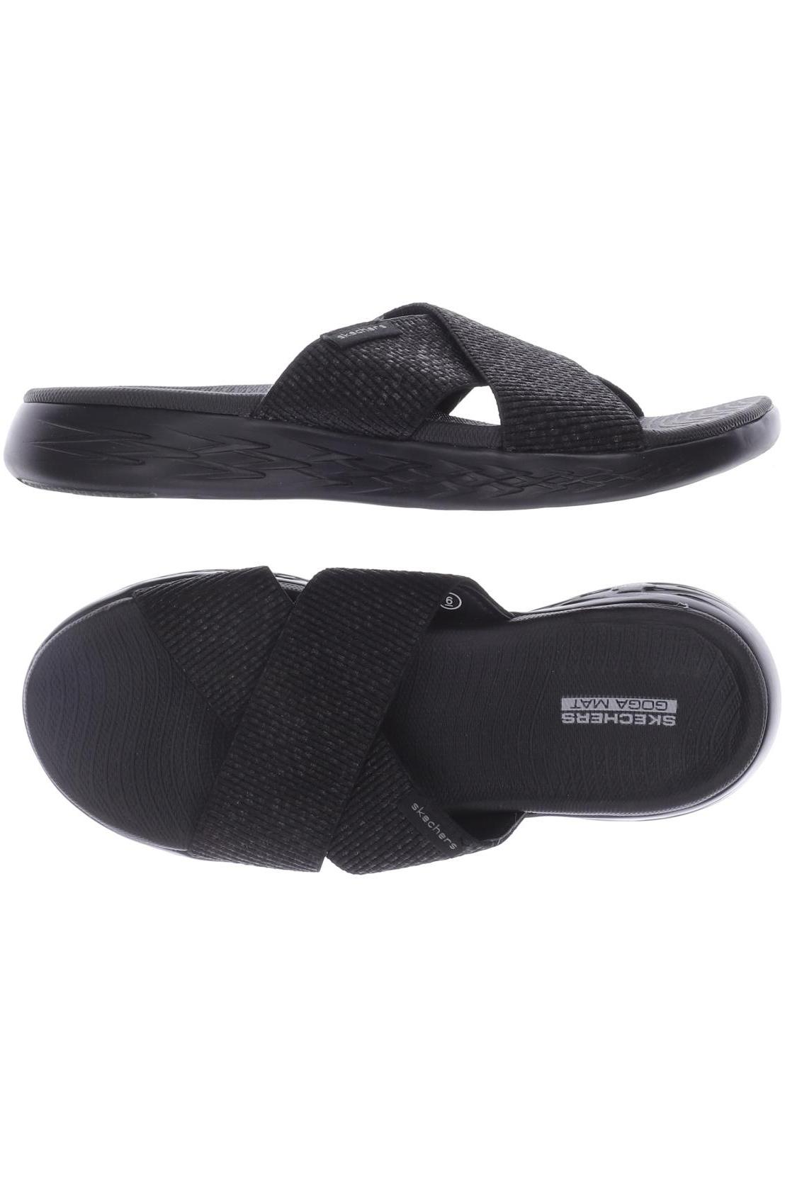 

SKECHERS Damen Sandale, schwarz