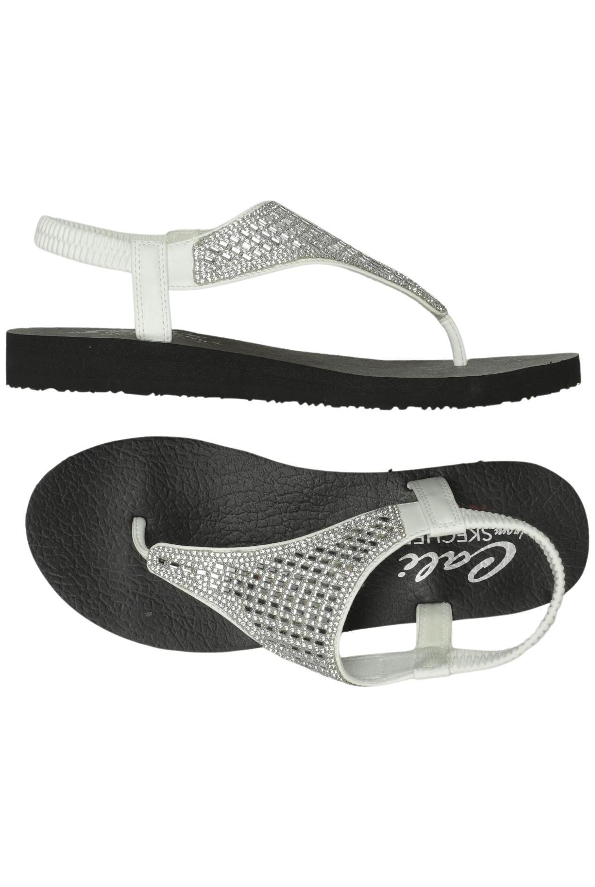 

Skechers Damen Sandale, weiß, Gr. 38