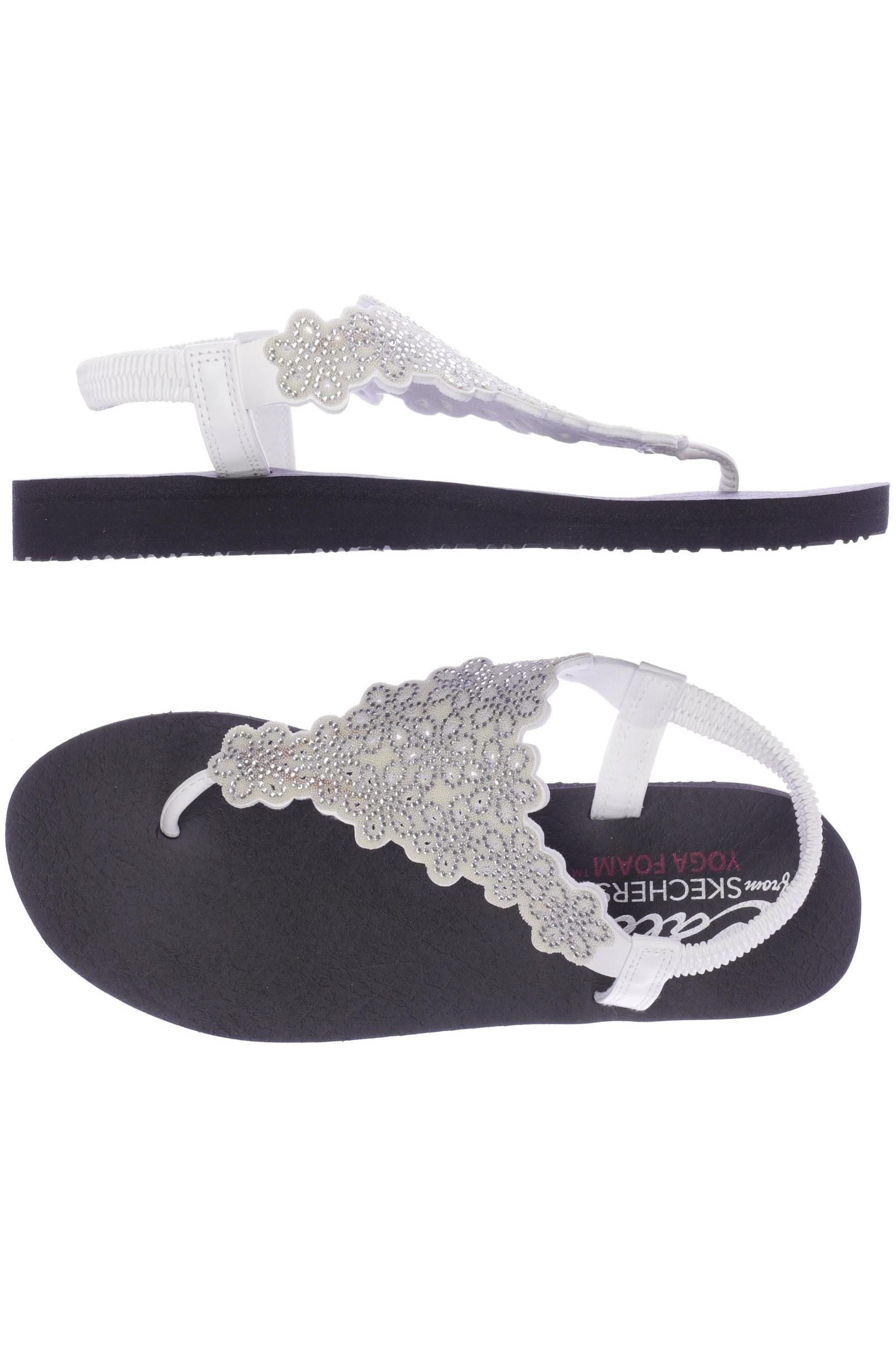 

Skechers Damen Sandale, weiß, Gr. 41