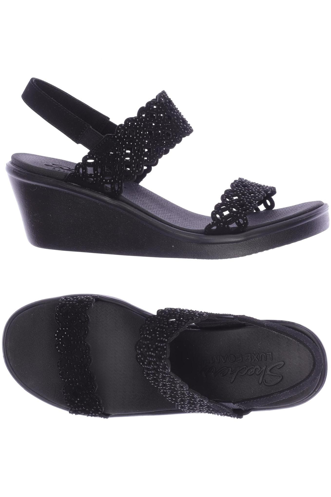 

Skechers Damen Sandale, schwarz, Gr. 40