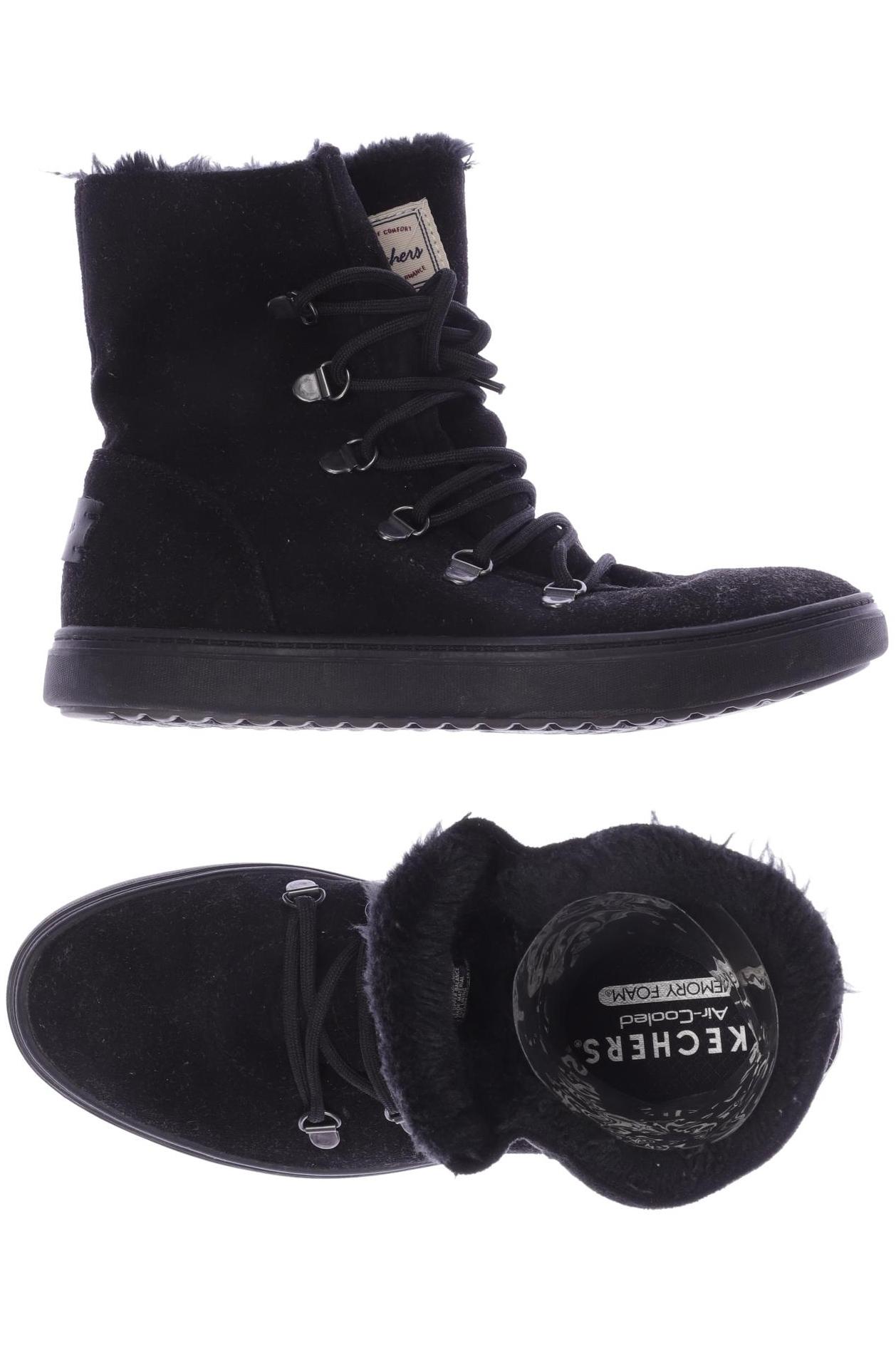

SKECHERS Damen Stiefelette, schwarz