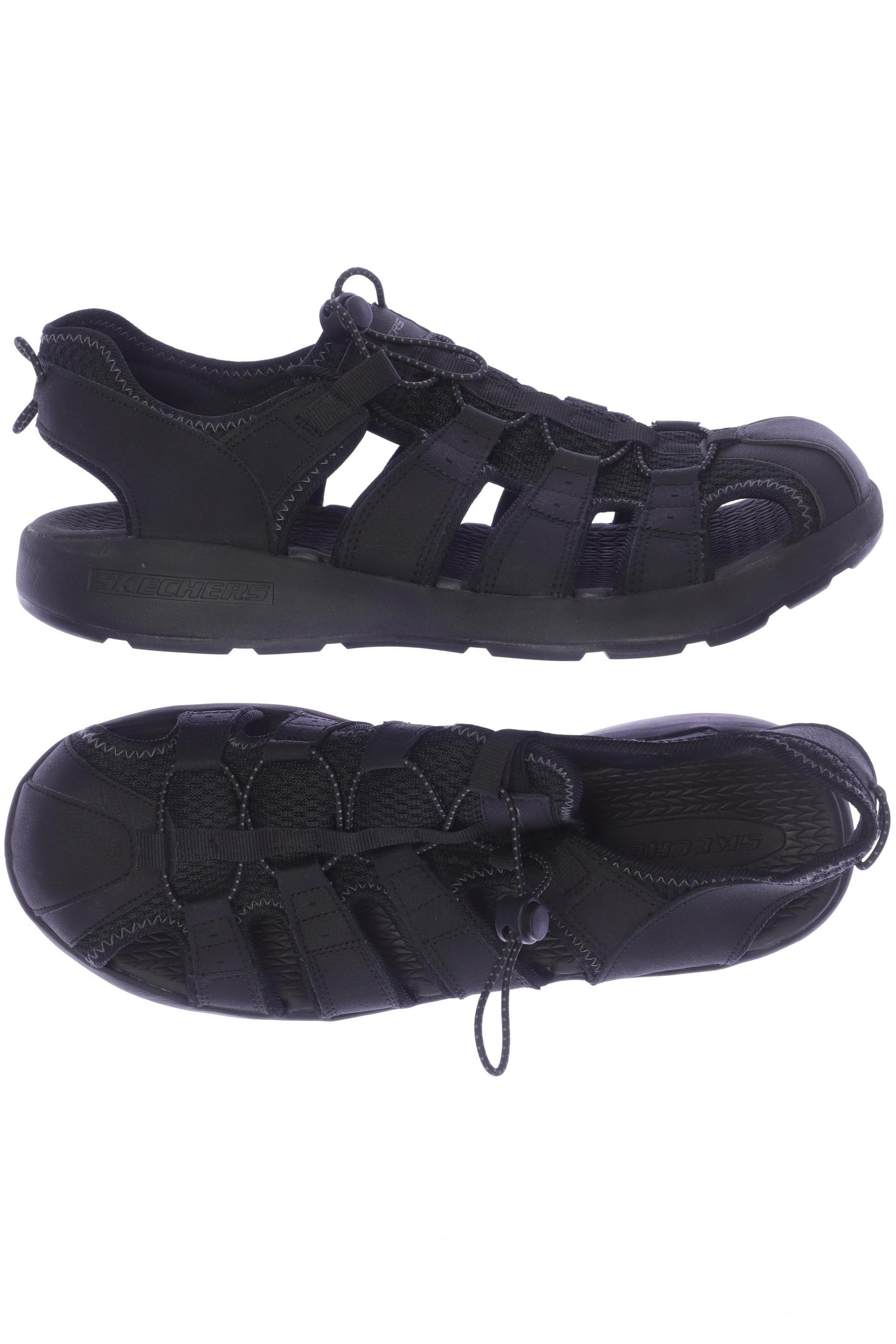 

Skechers Herren Sandale, schwarz, Gr. 46