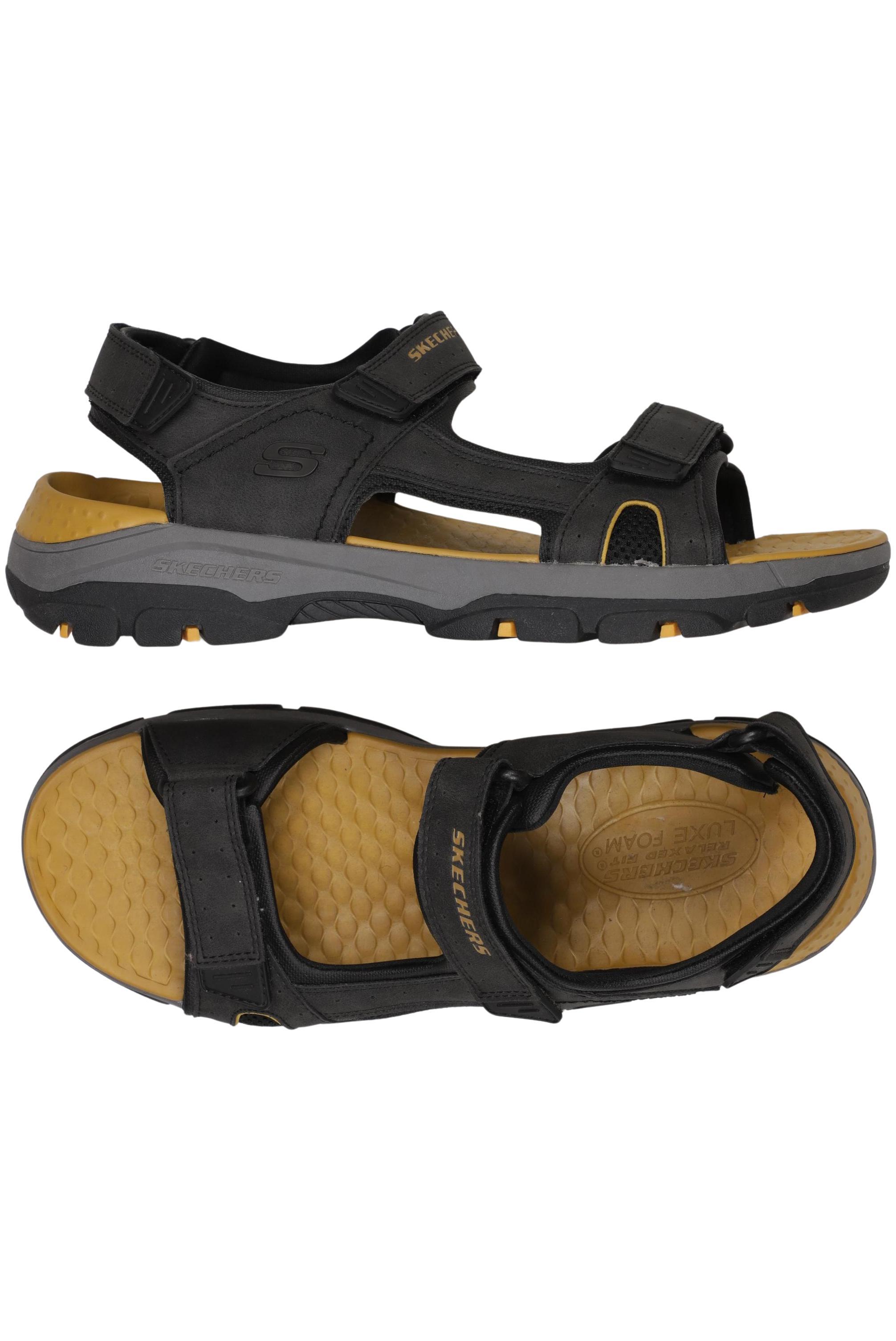 

Skechers Herren Sandale, schwarz, Gr. 46