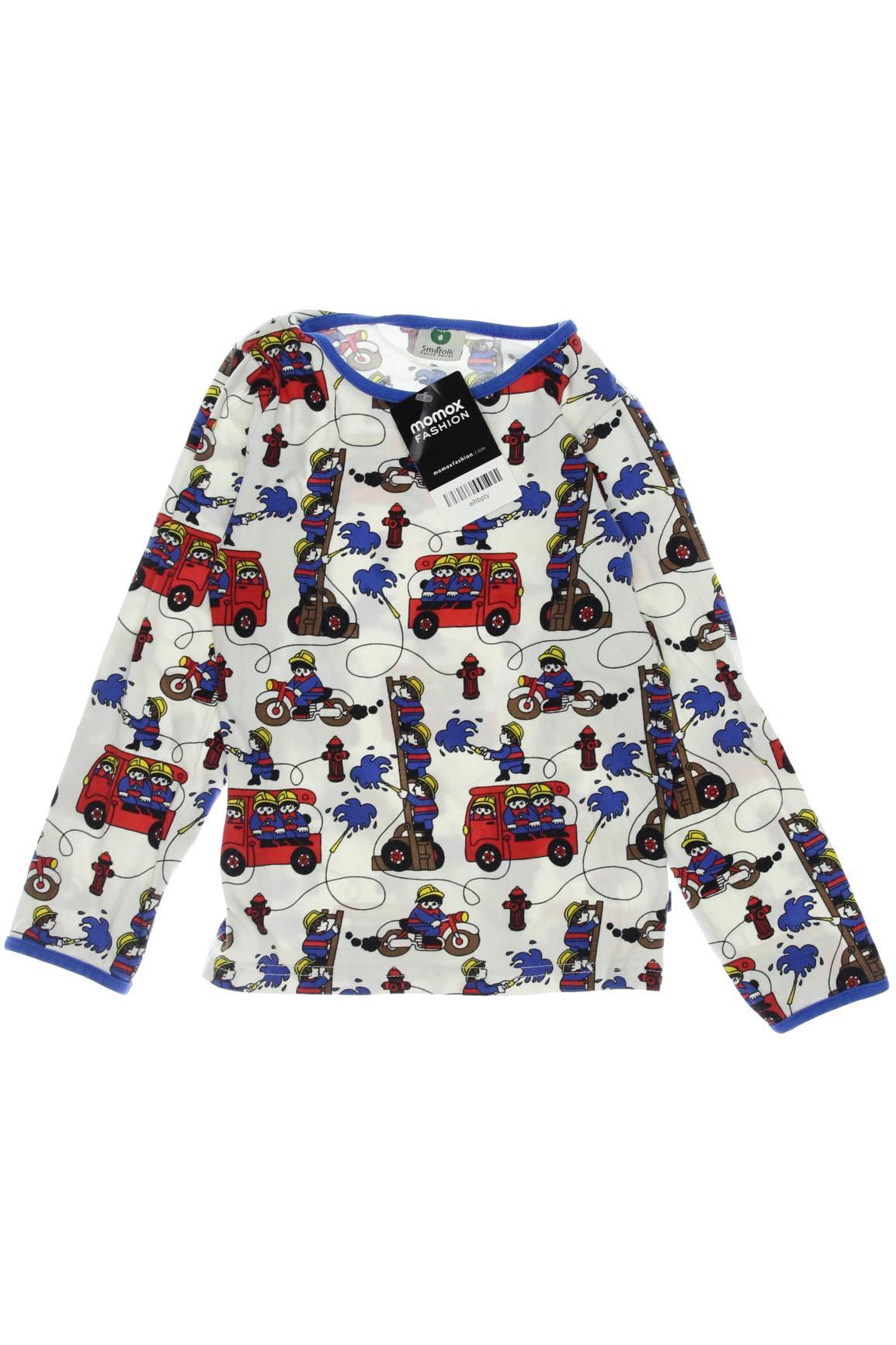 

Smafolk Jungen Langarmshirt, weiß, Gr. 122/128