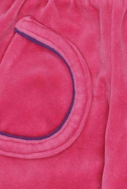 Thumbnail - Smafolk Mädchen Stoffhose, pink, Gr. 56