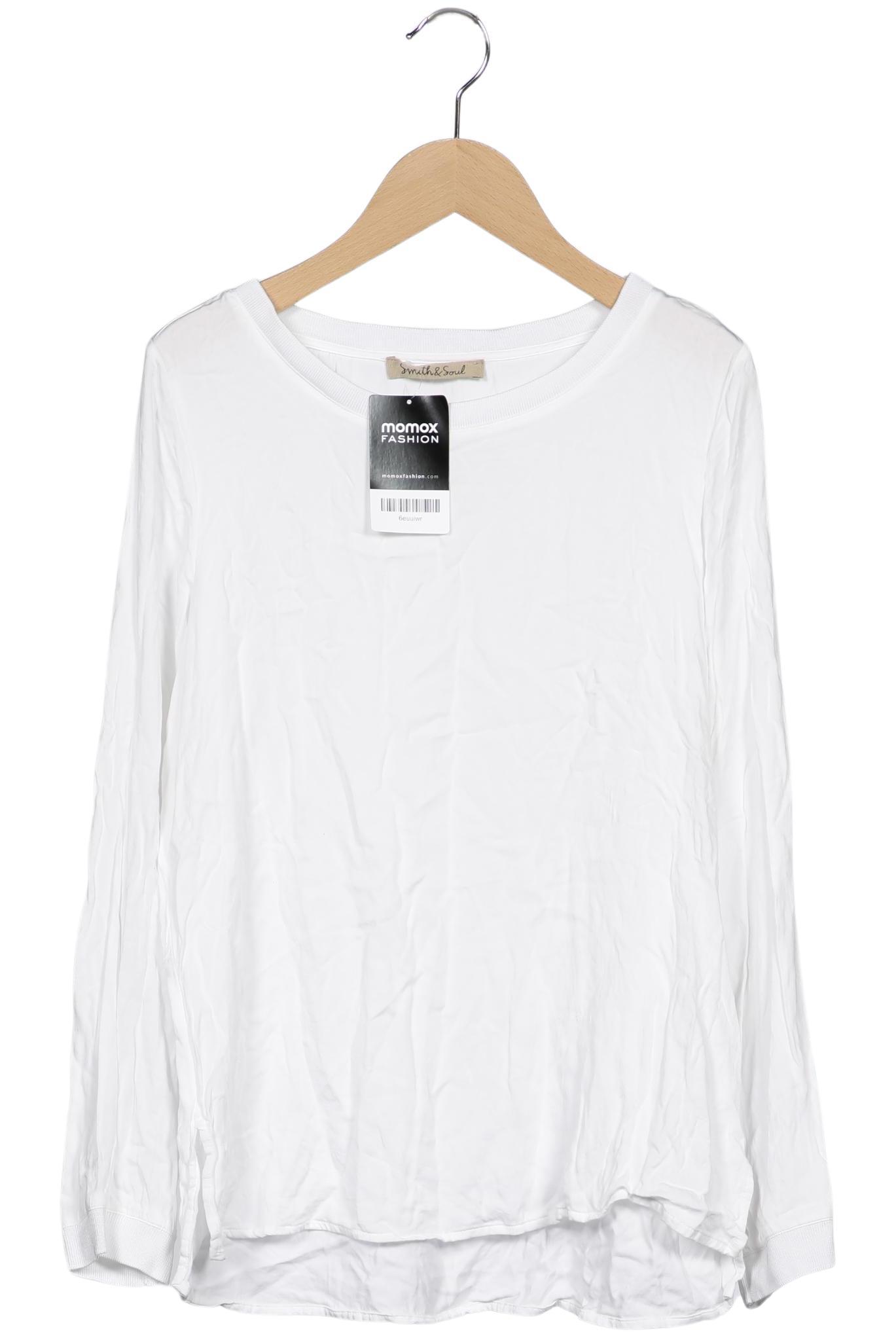 

Smith&Soul Damen Langarmshirt, weiß, Gr. 38
