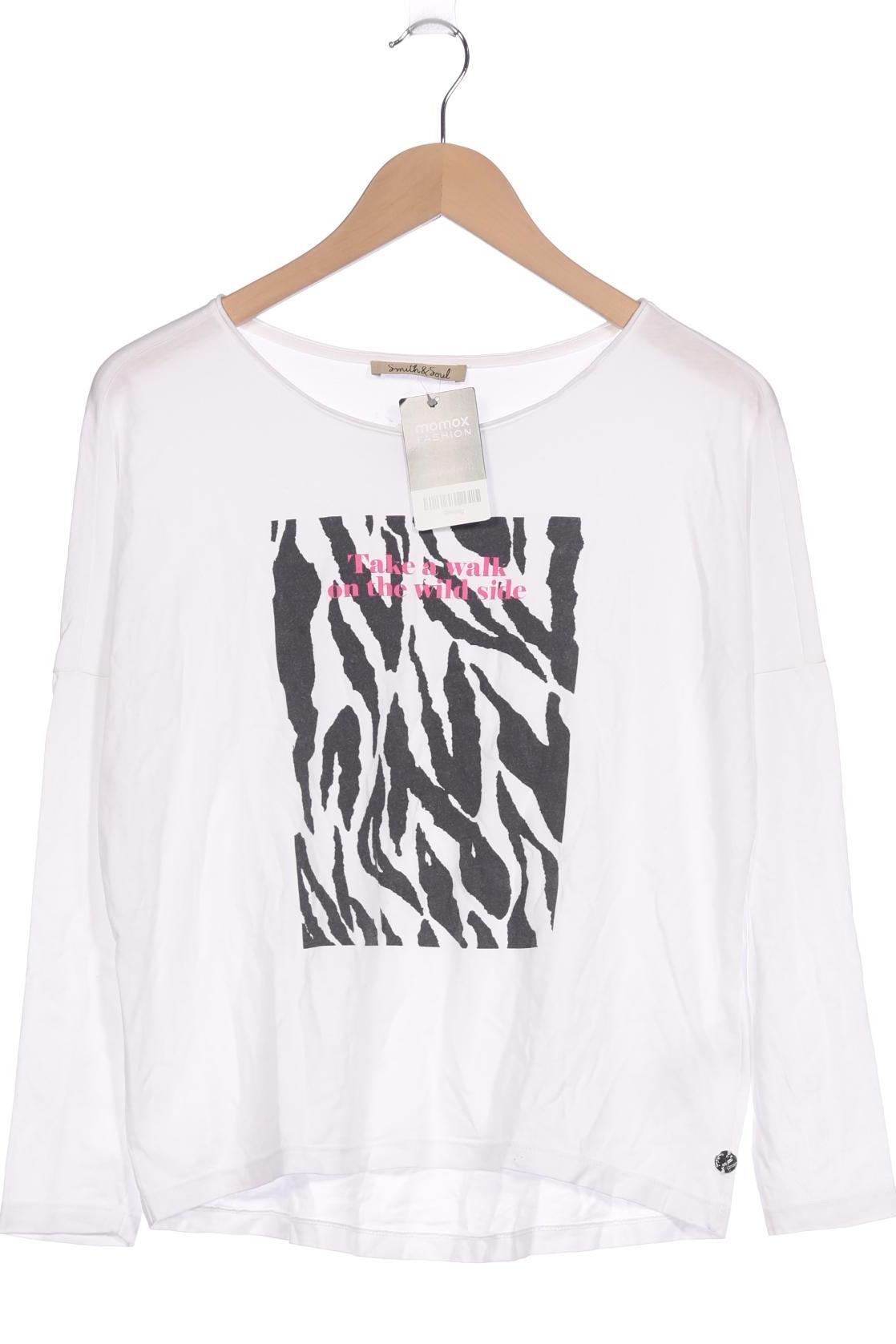 

Smith&Soul Damen Langarmshirt, weiß, Gr. 34