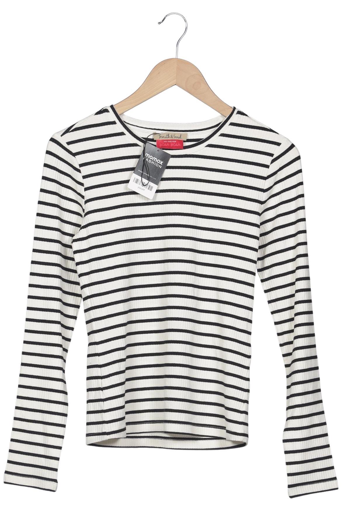 

Smith&Soul Damen Langarmshirt, weiß, Gr. 36