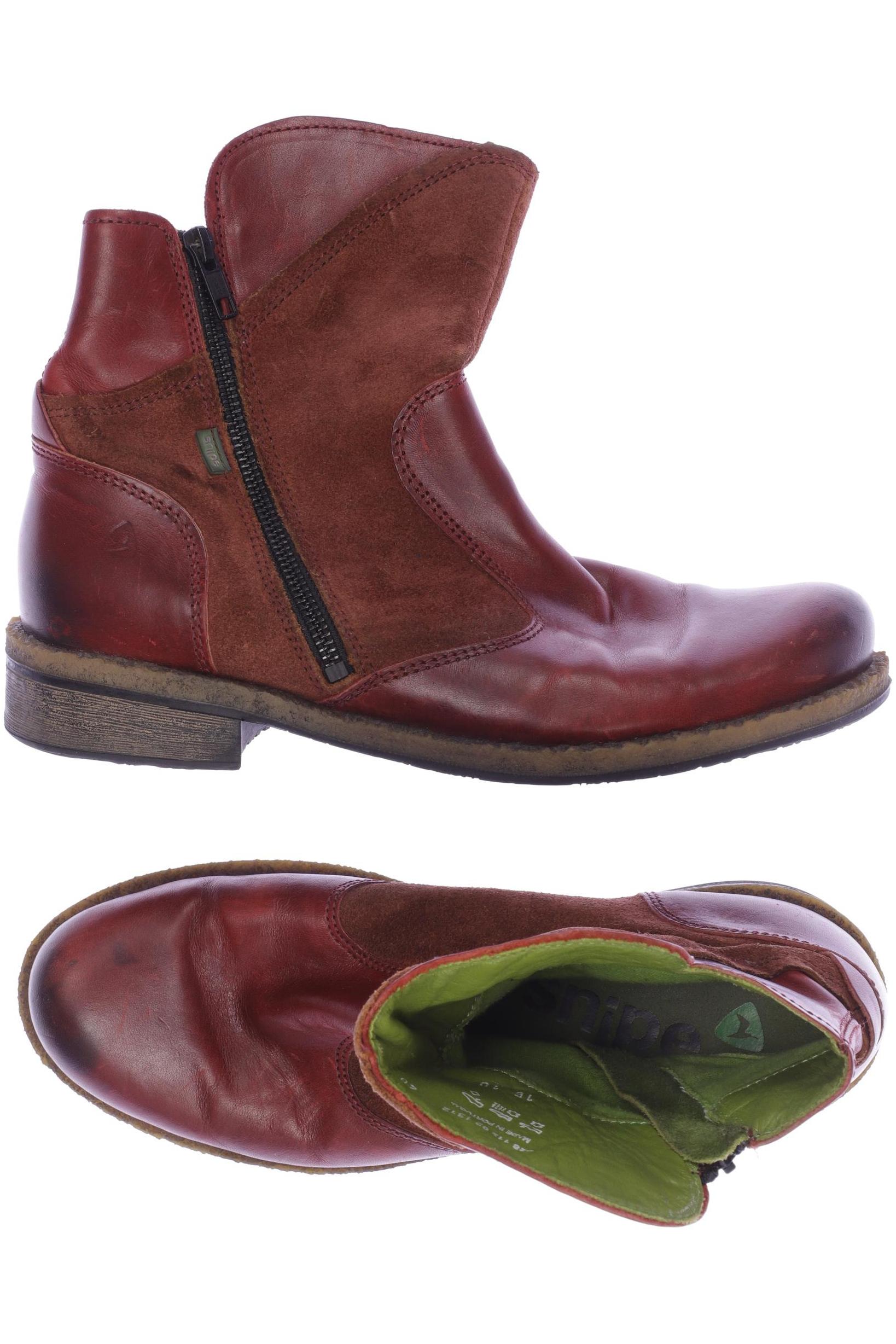 

snipe Damen Stiefelette, rot, Gr. 40