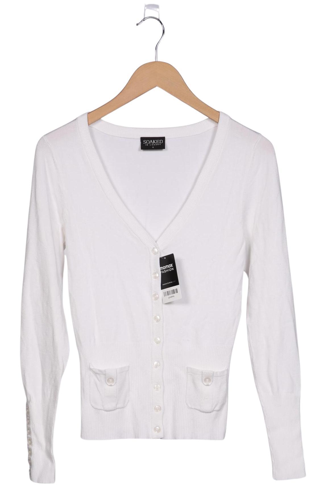 

Soaked in Luxury Damen Strickjacke, weiß, Gr. 36