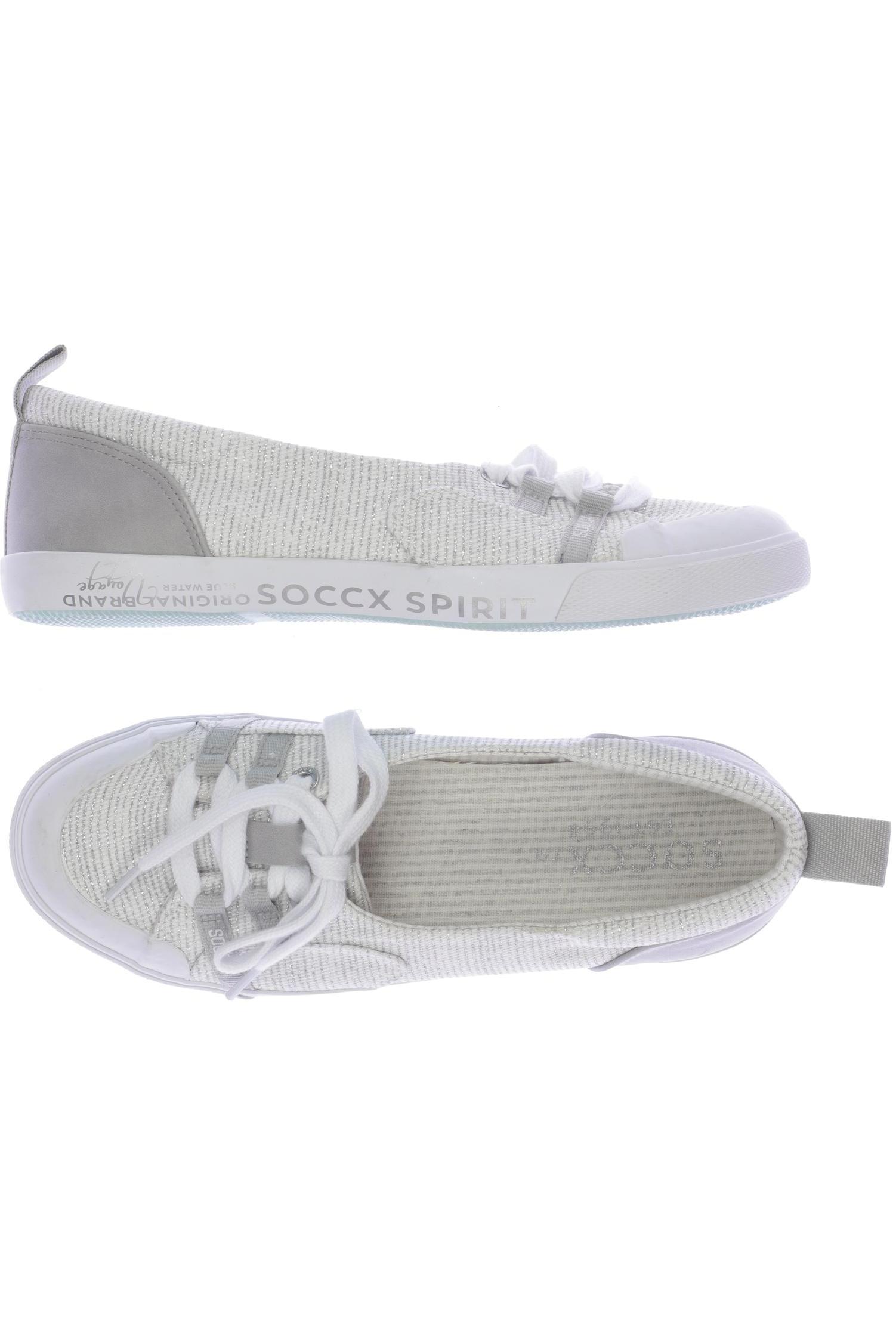 

SOCCX Damen Ballerinas, weiß