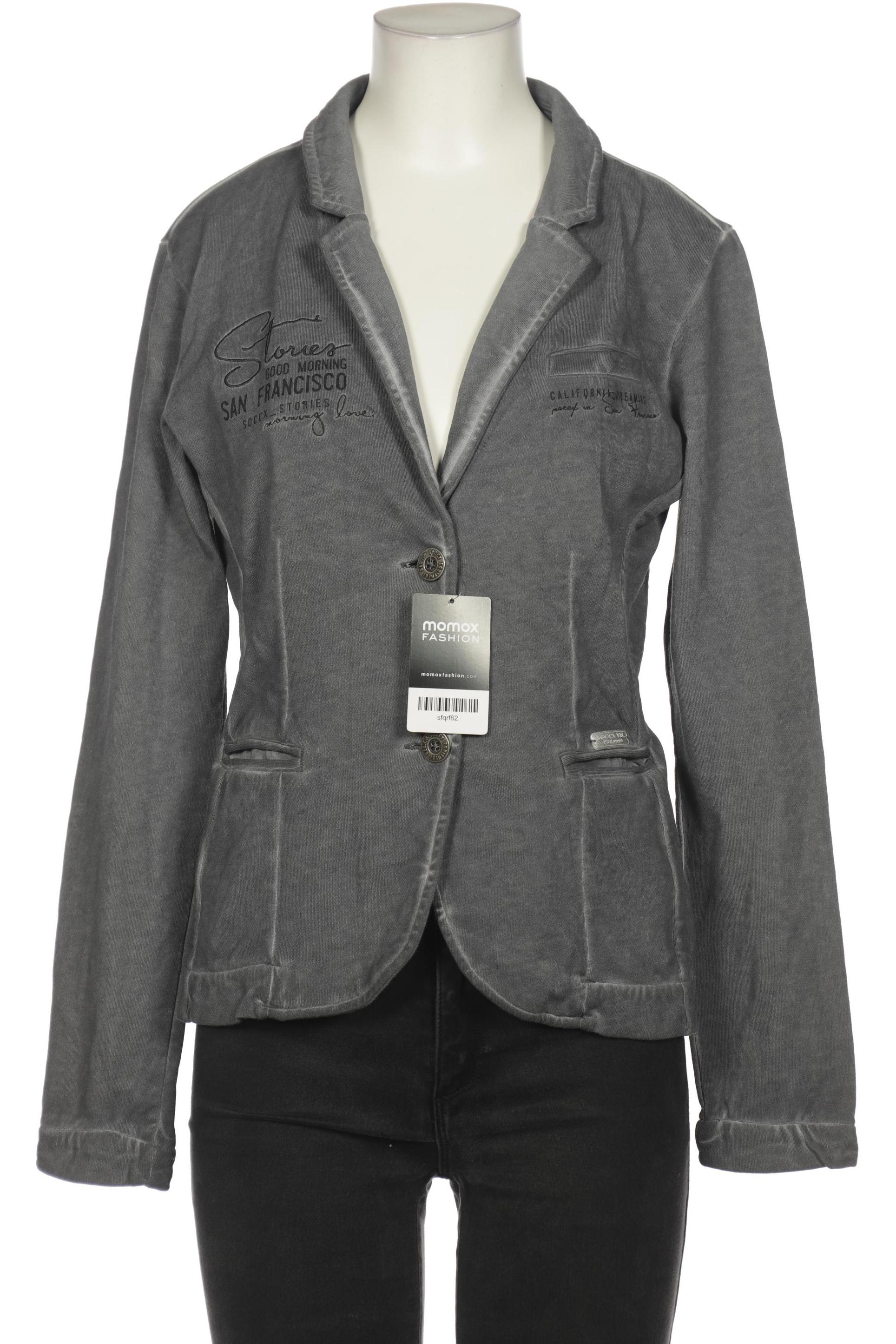 

SOCCX Damen Blazer, grau