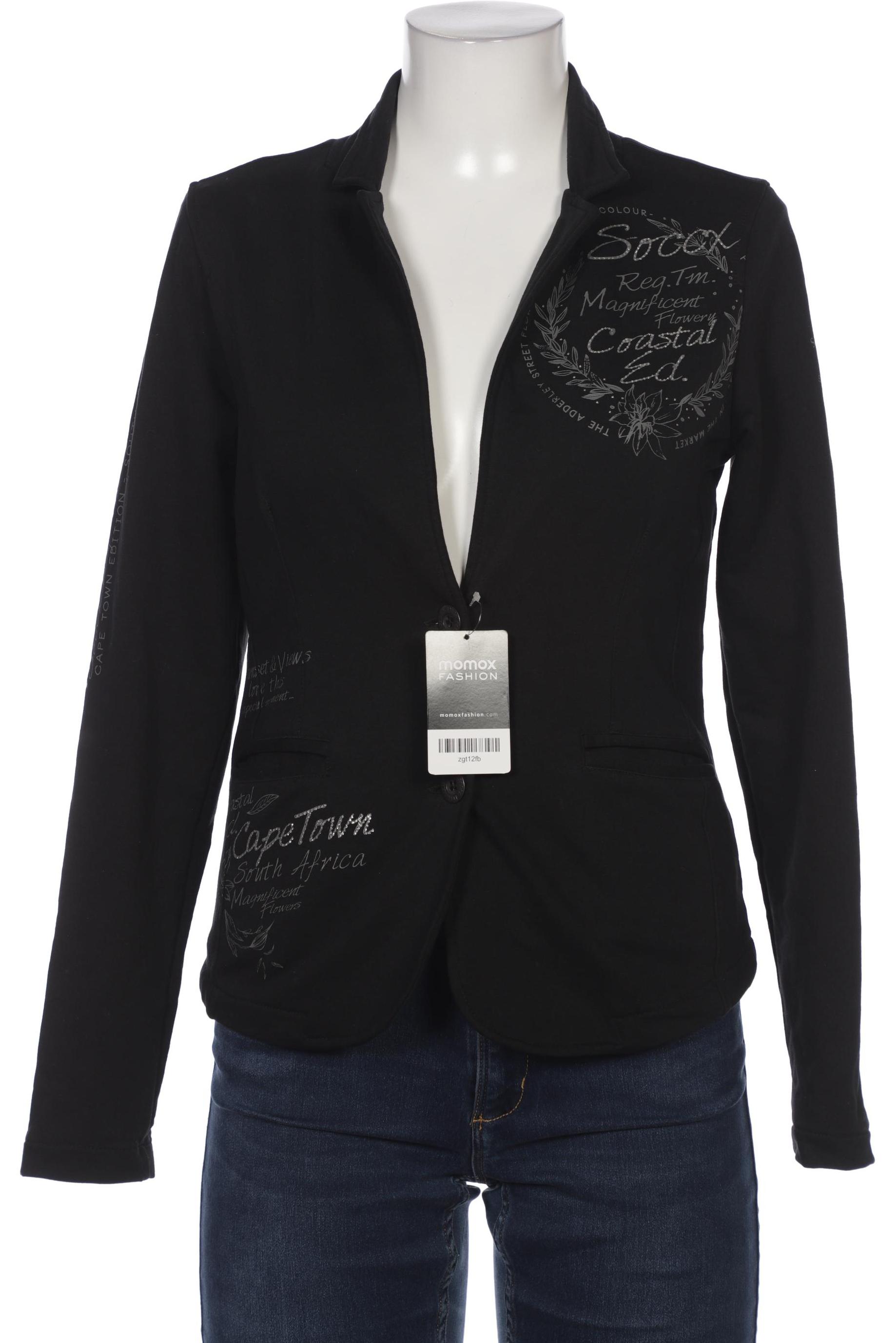 

SOCCX Damen Blazer, schwarz