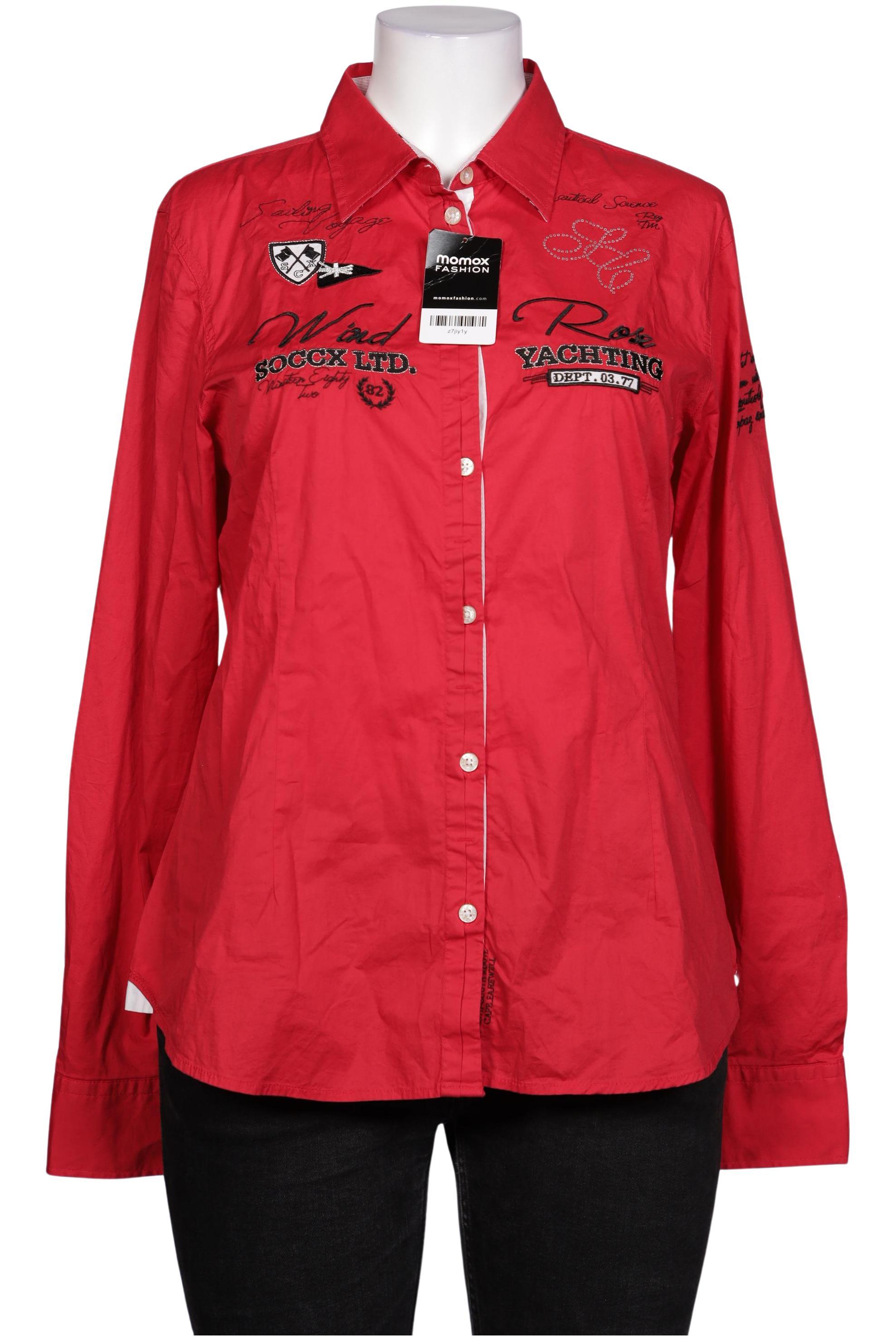 

Soccx Damen Bluse, rot, Gr. 46