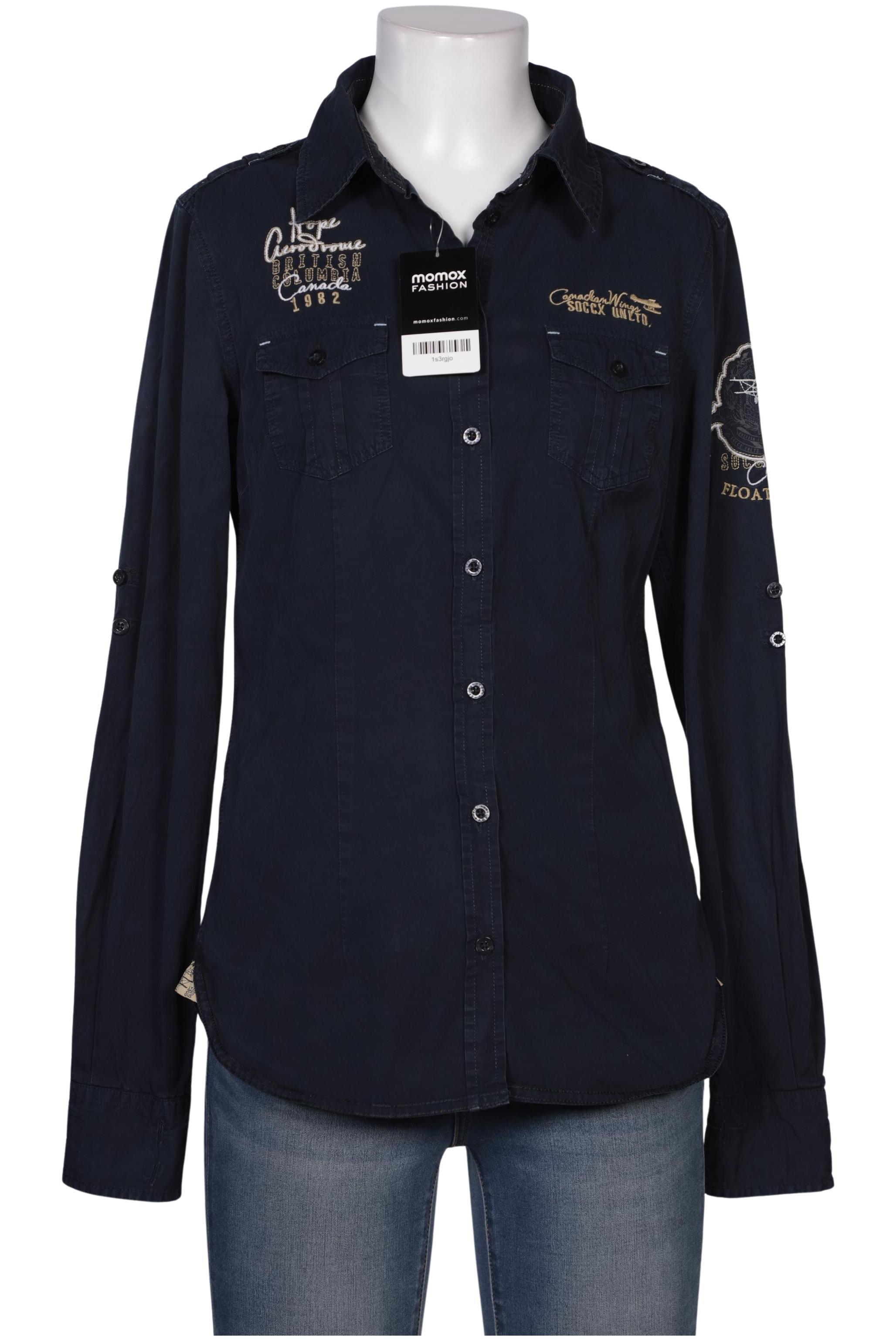 

Soccx Damen Bluse, marineblau, Gr. 38