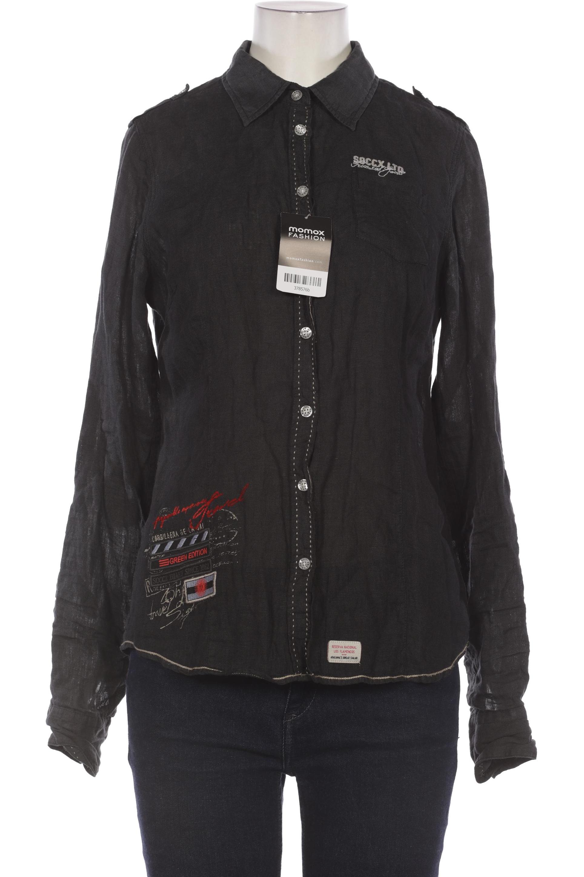 

SOCCX Damen Bluse, schwarz
