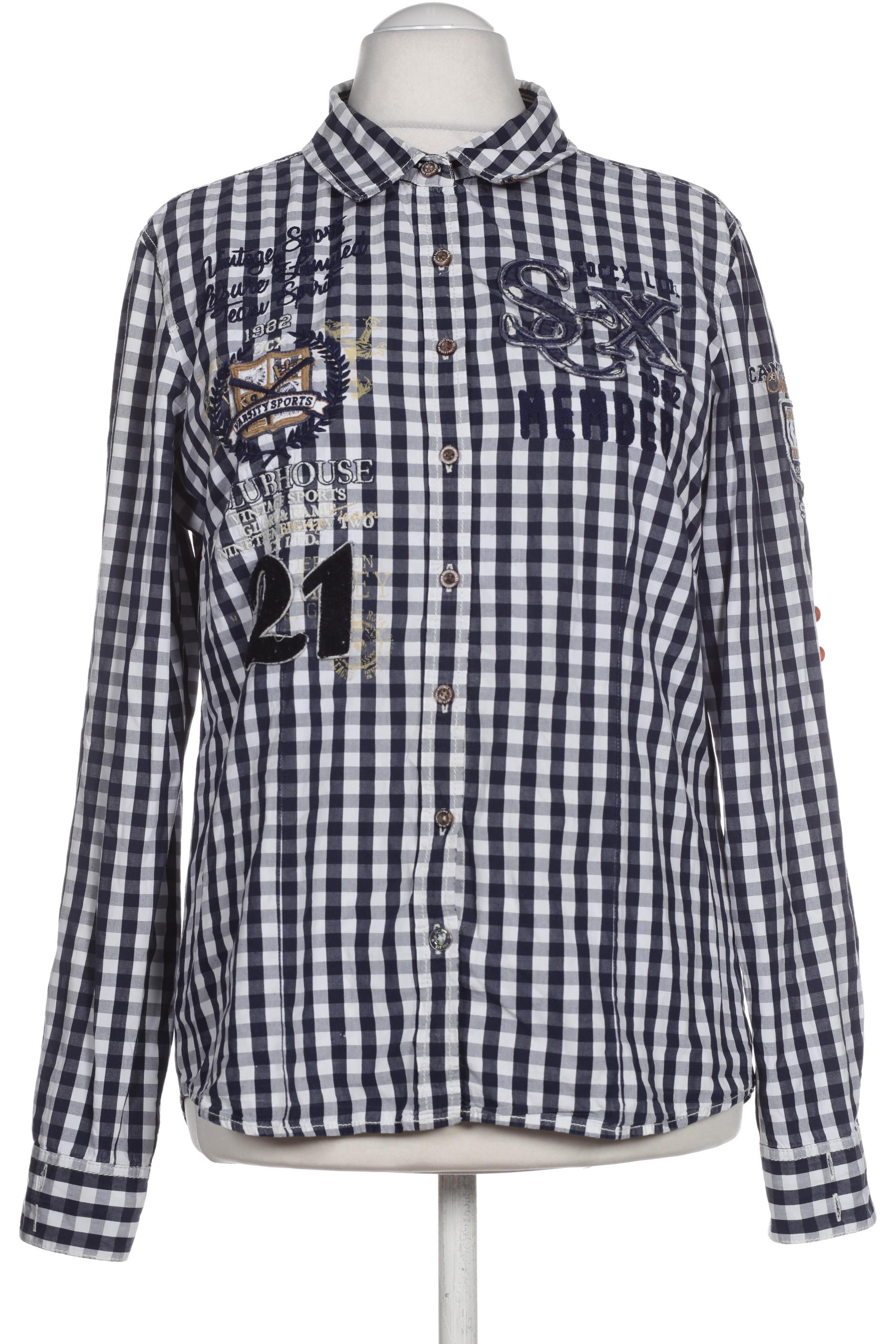 

Soccx Damen Bluse, blau, Gr.