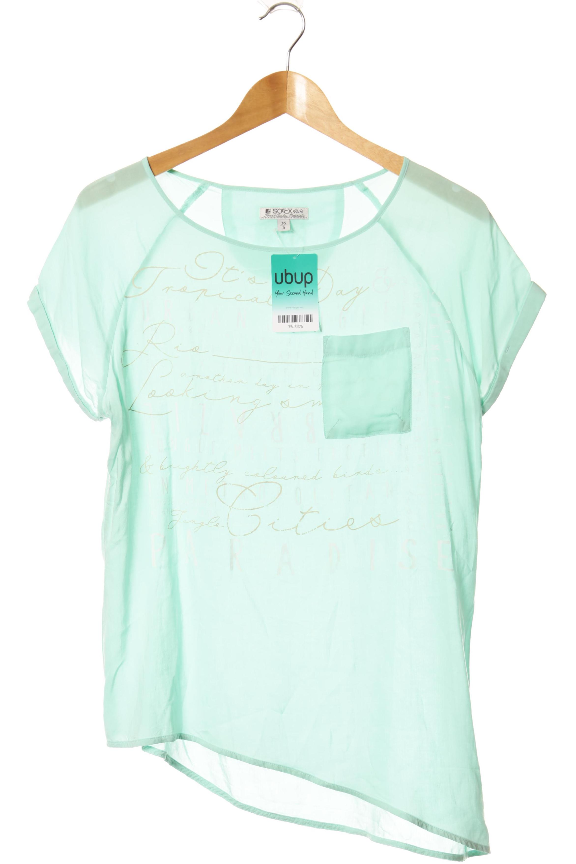 

Soccx Damen Bluse, türkis, Gr. 36