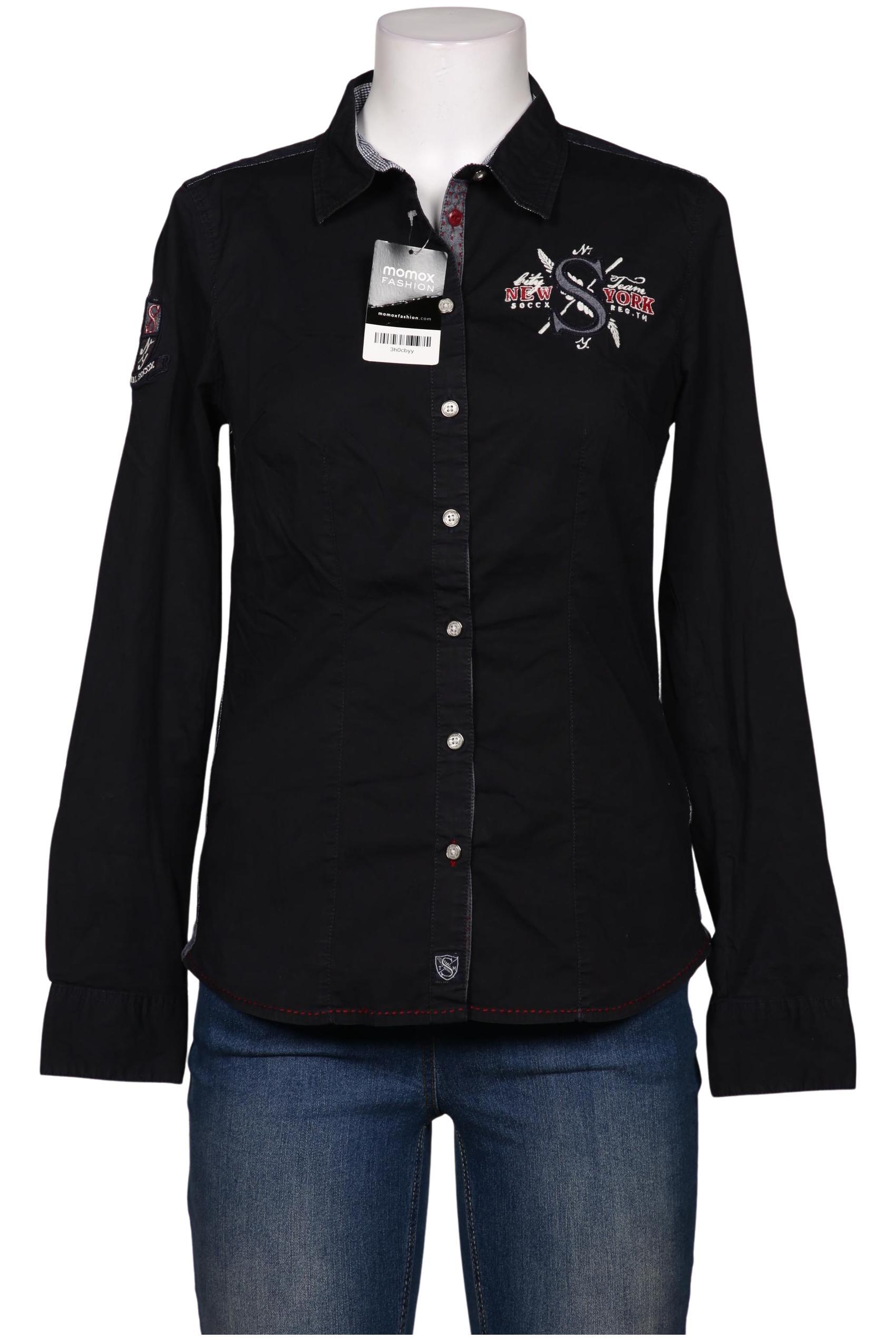 

Soccx Damen Bluse, marineblau, Gr. 38