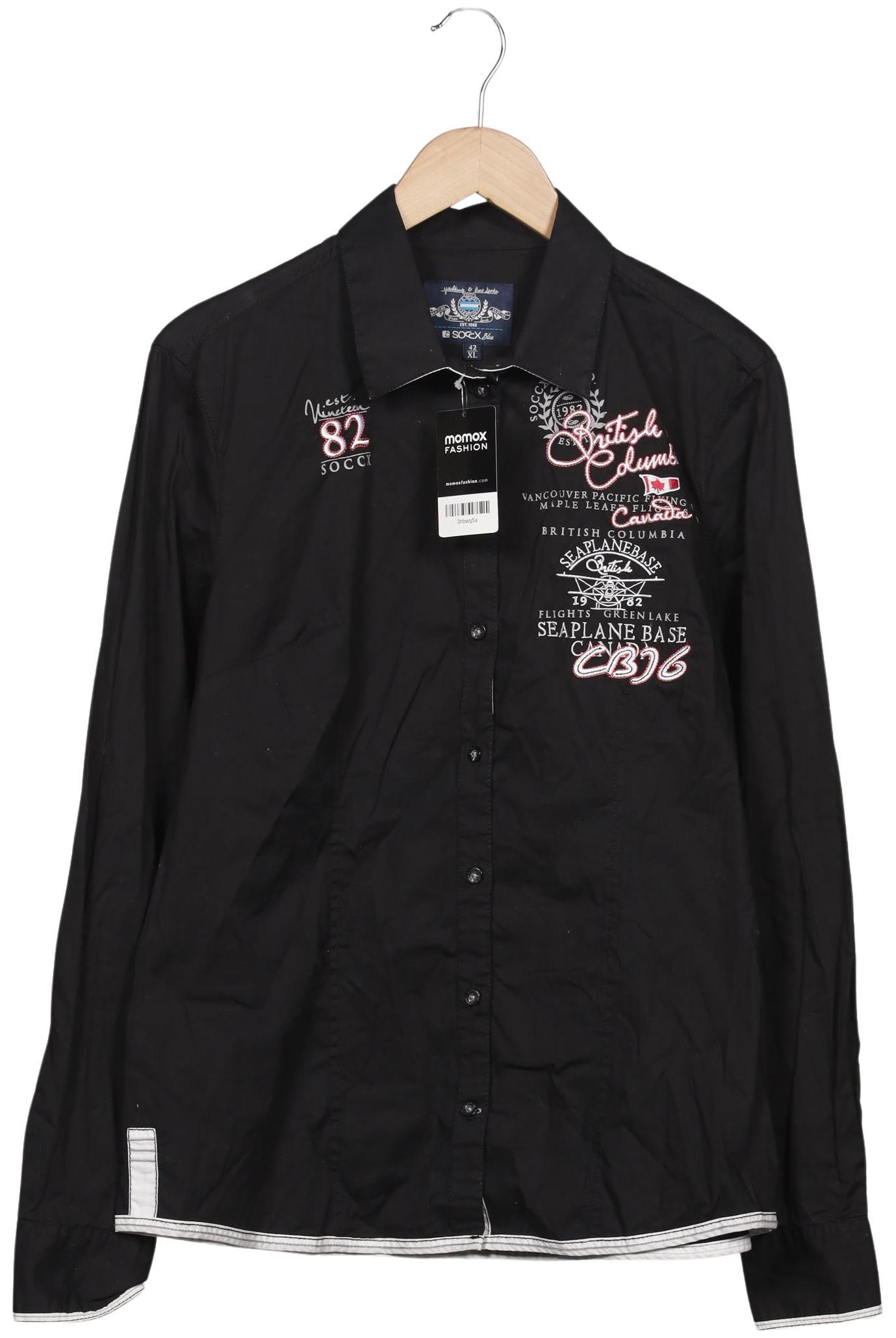 

Soccx Damen Bluse, schwarz, Gr. 42