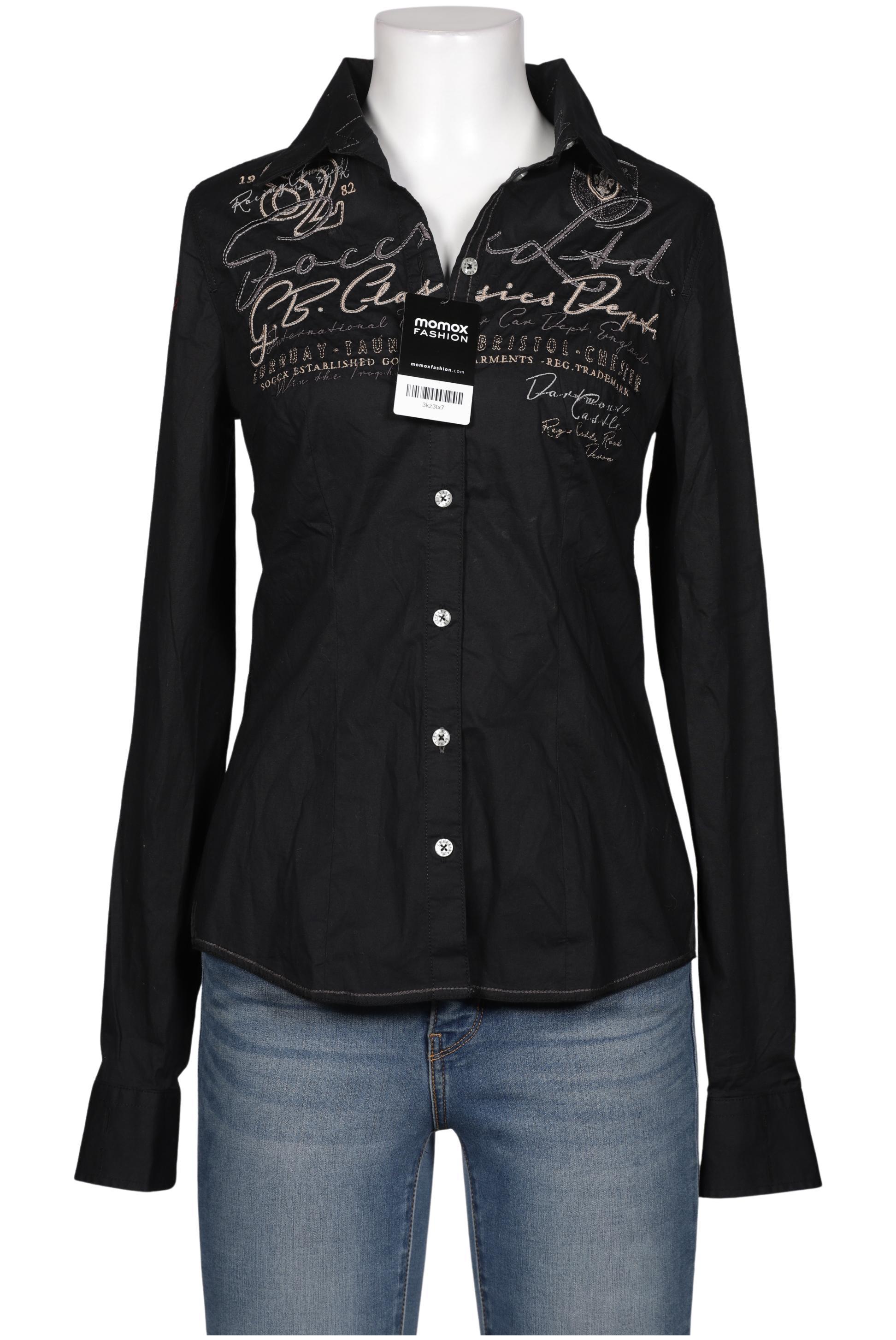 

Soccx Damen Bluse, schwarz, Gr. 36