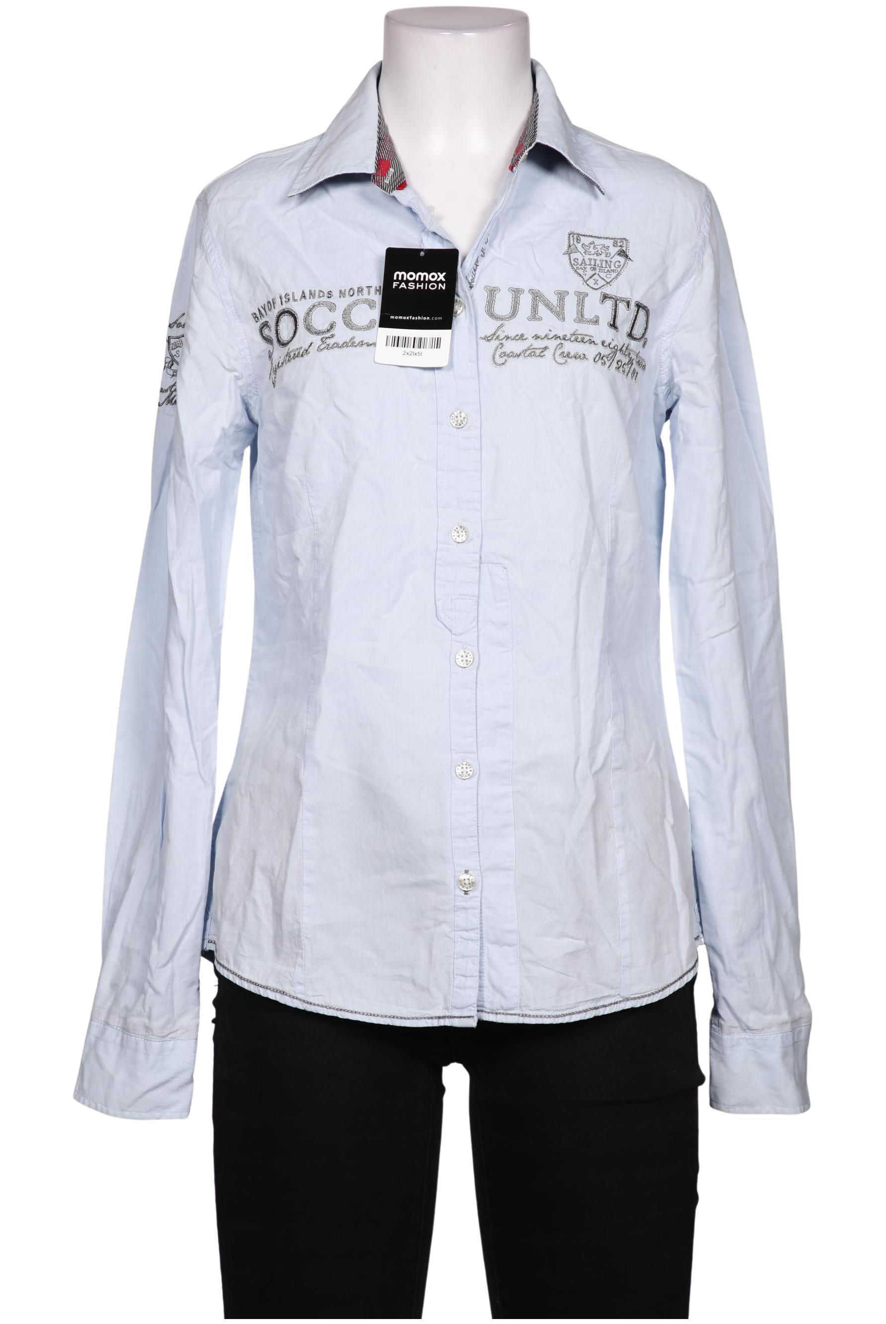 

Soccx Damen Bluse, hellblau, Gr. 38