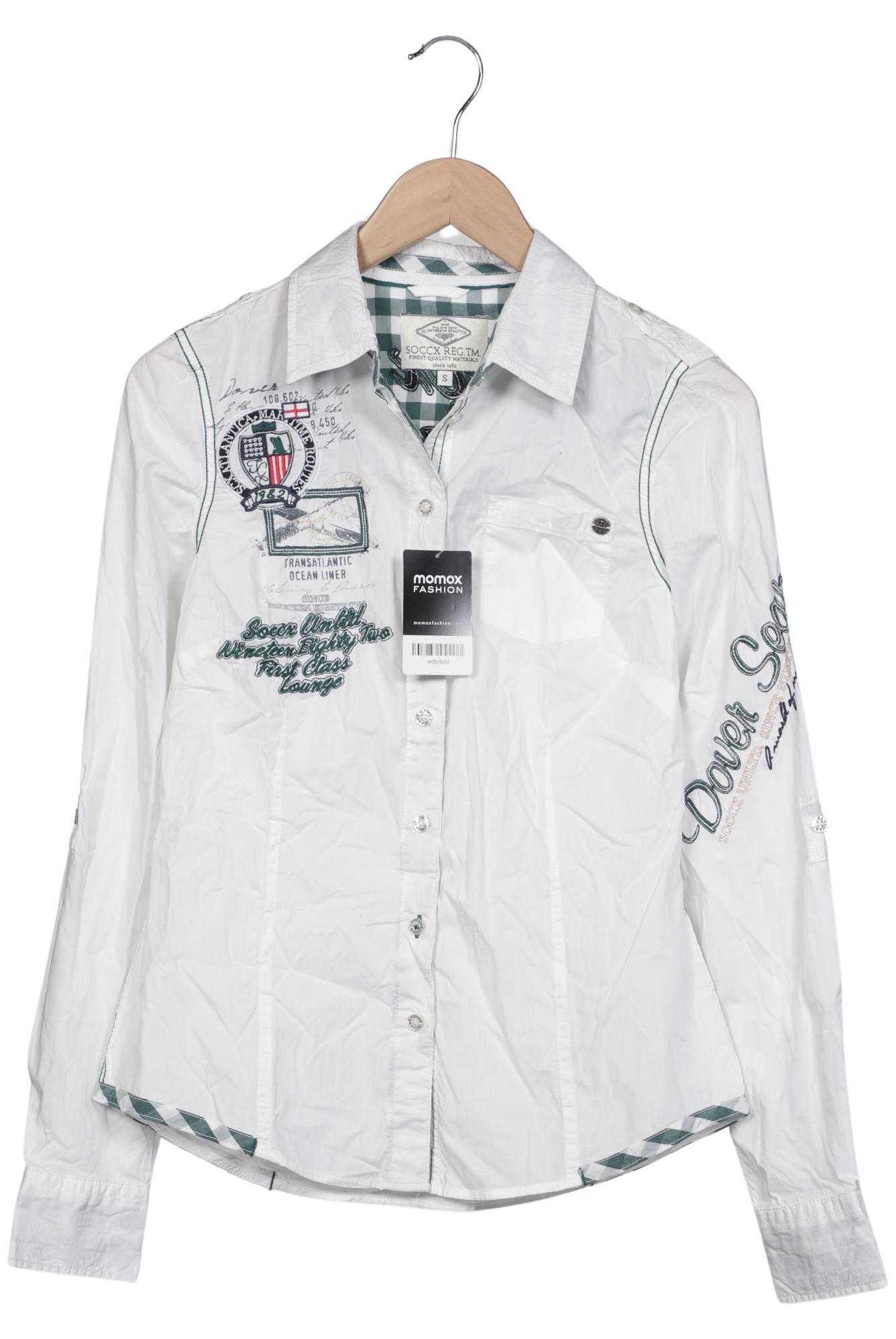 

Soccx Damen Bluse, weiß, Gr. 36