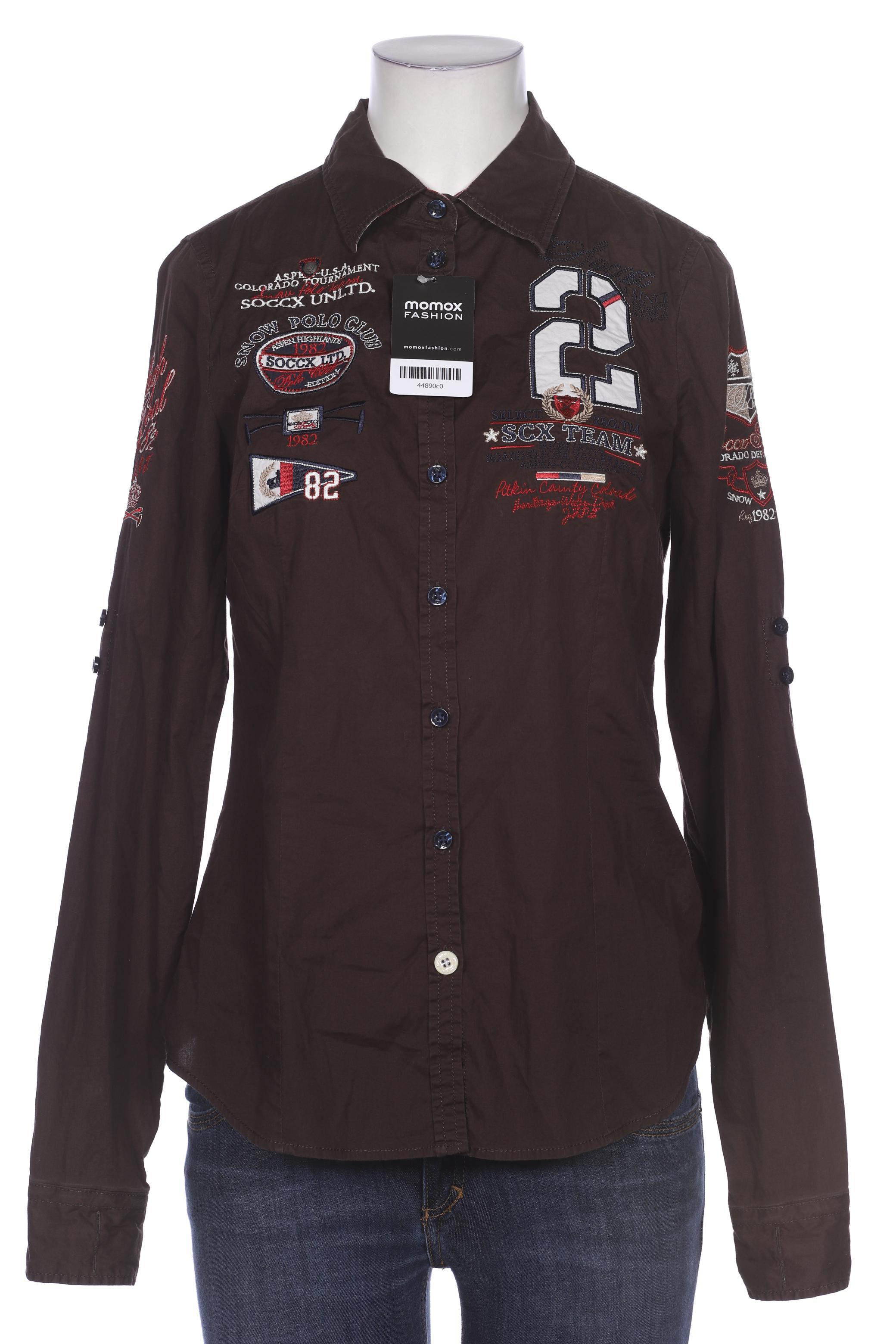 

Soccx Damen Bluse, braun, Gr. 36