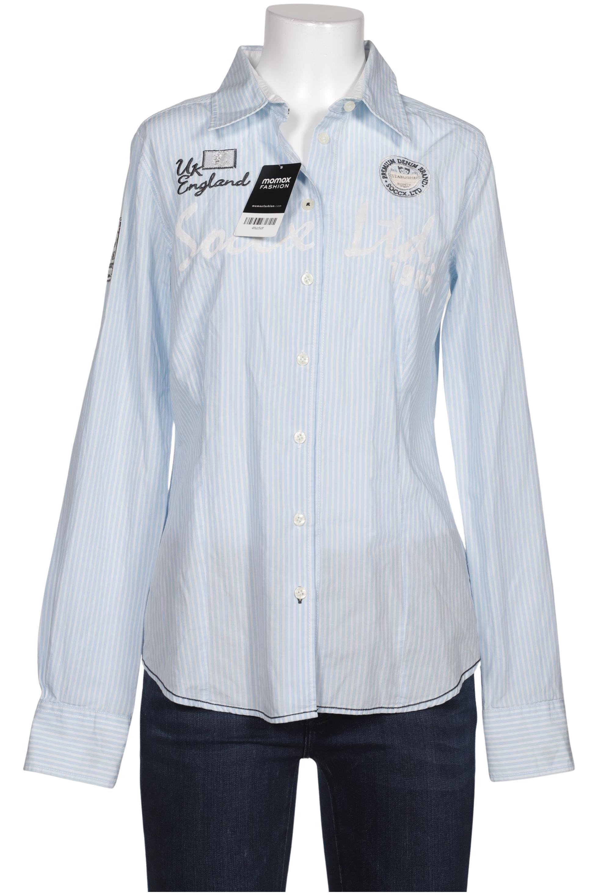 

Soccx Damen Bluse, hellblau, Gr. 38